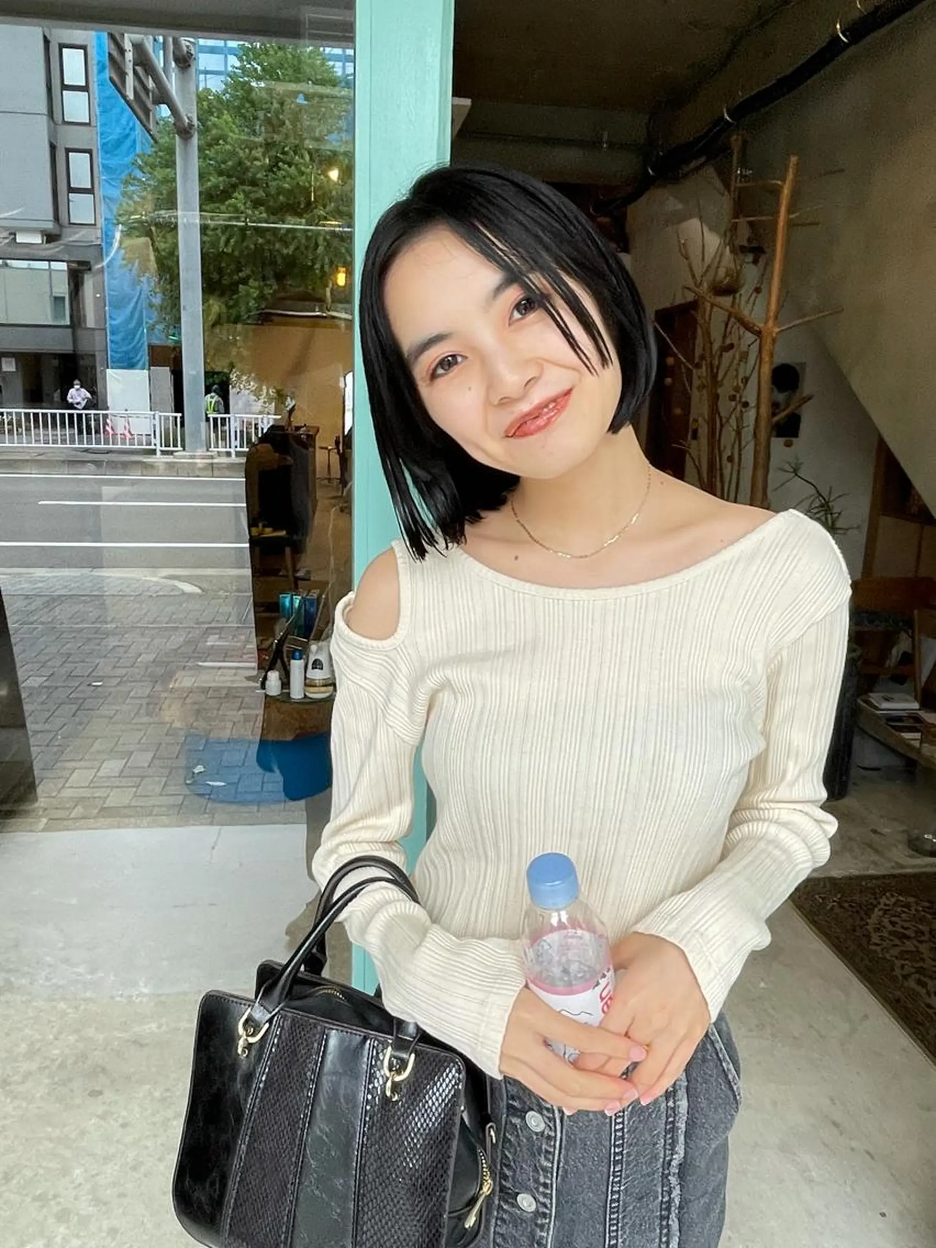 ショート カラー パーマ/レイヤー 岩山丈一郎のヘアスタイル