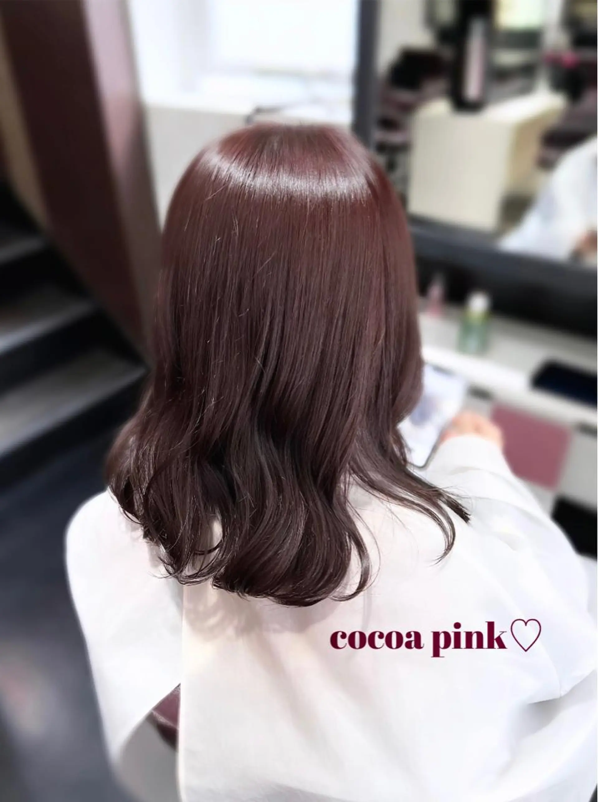 セミロング カラー ブリーチ ブラウンカラー カシス ココアブラウン ラベンダーカラー ヘアカラー トリートメント 韓国ヘア ♡tomimaのヘアスタイル