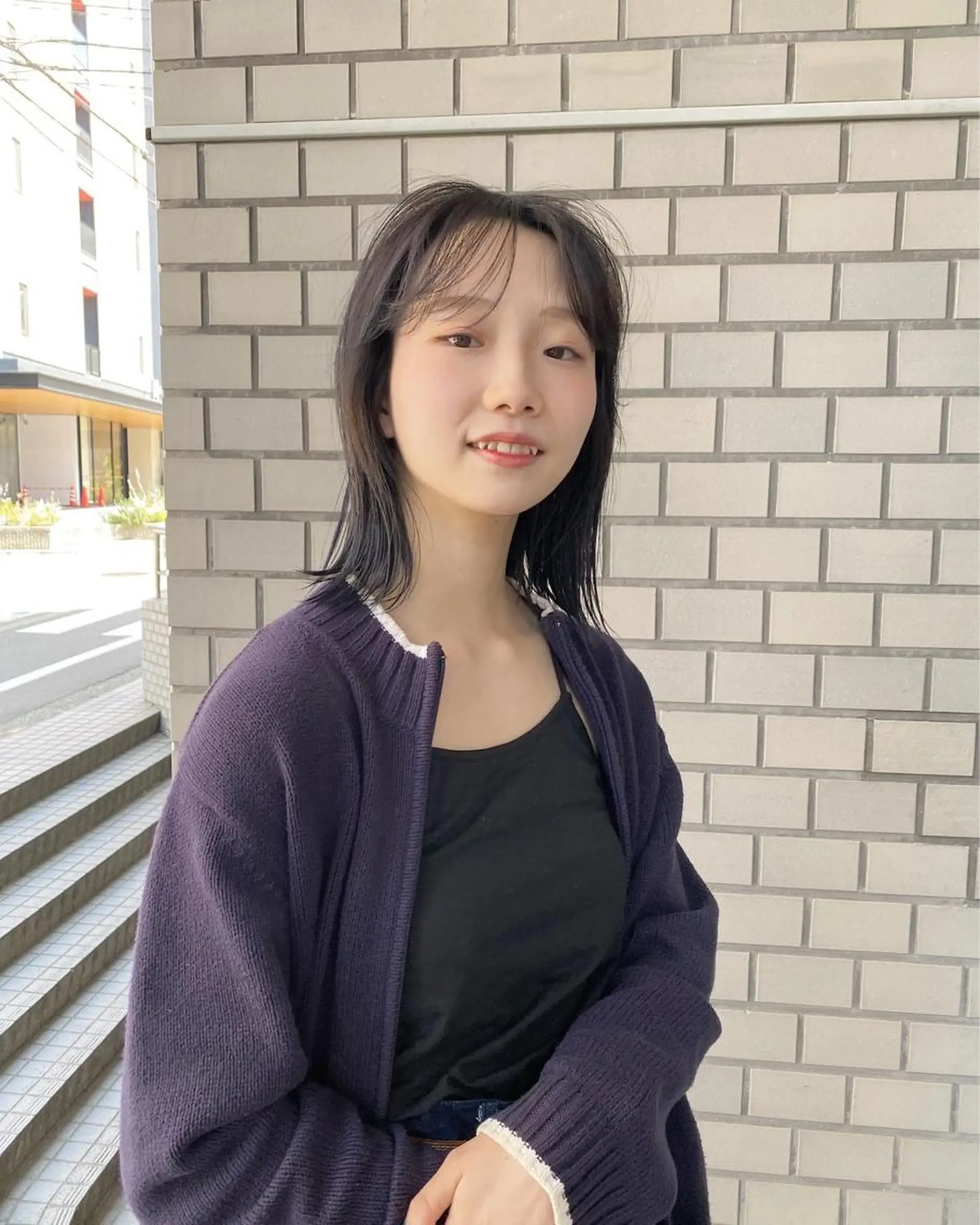 ミディアム カット ヘアカラー トリートメント Agu  hair rupia 金沢店所属・金沢美容室/ 艶髪/夜営業/JINのヘアスタイル