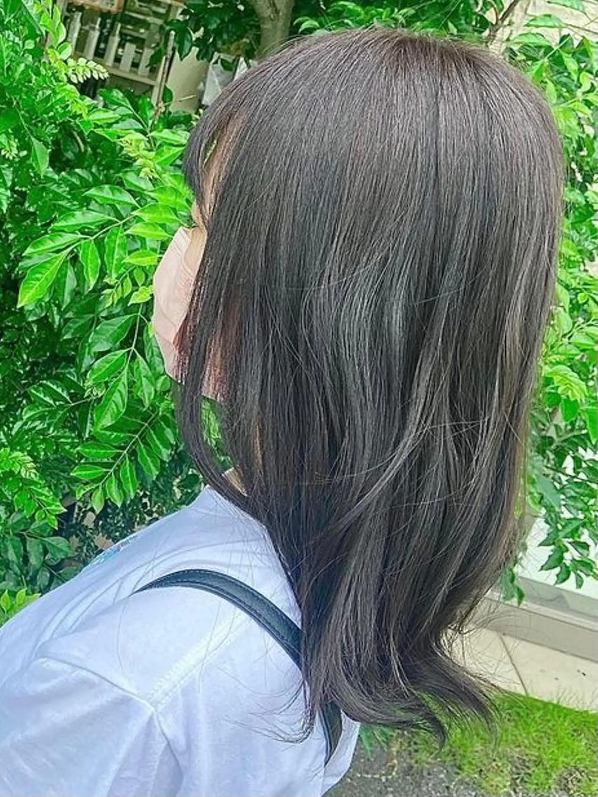 ミディアム シールエクステ ミストバング ボブ くびれヘア エクステ 杉木 勝太のヘアスタイル