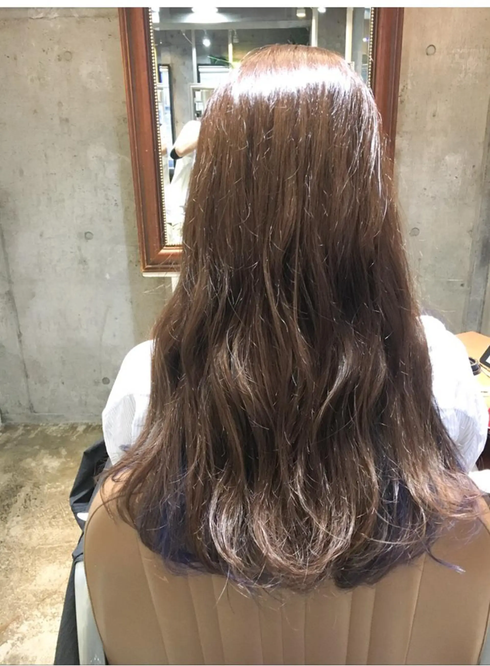 ロング カラー ベージュカラー ブルーカラー 北條 優輝のヘアスタイル