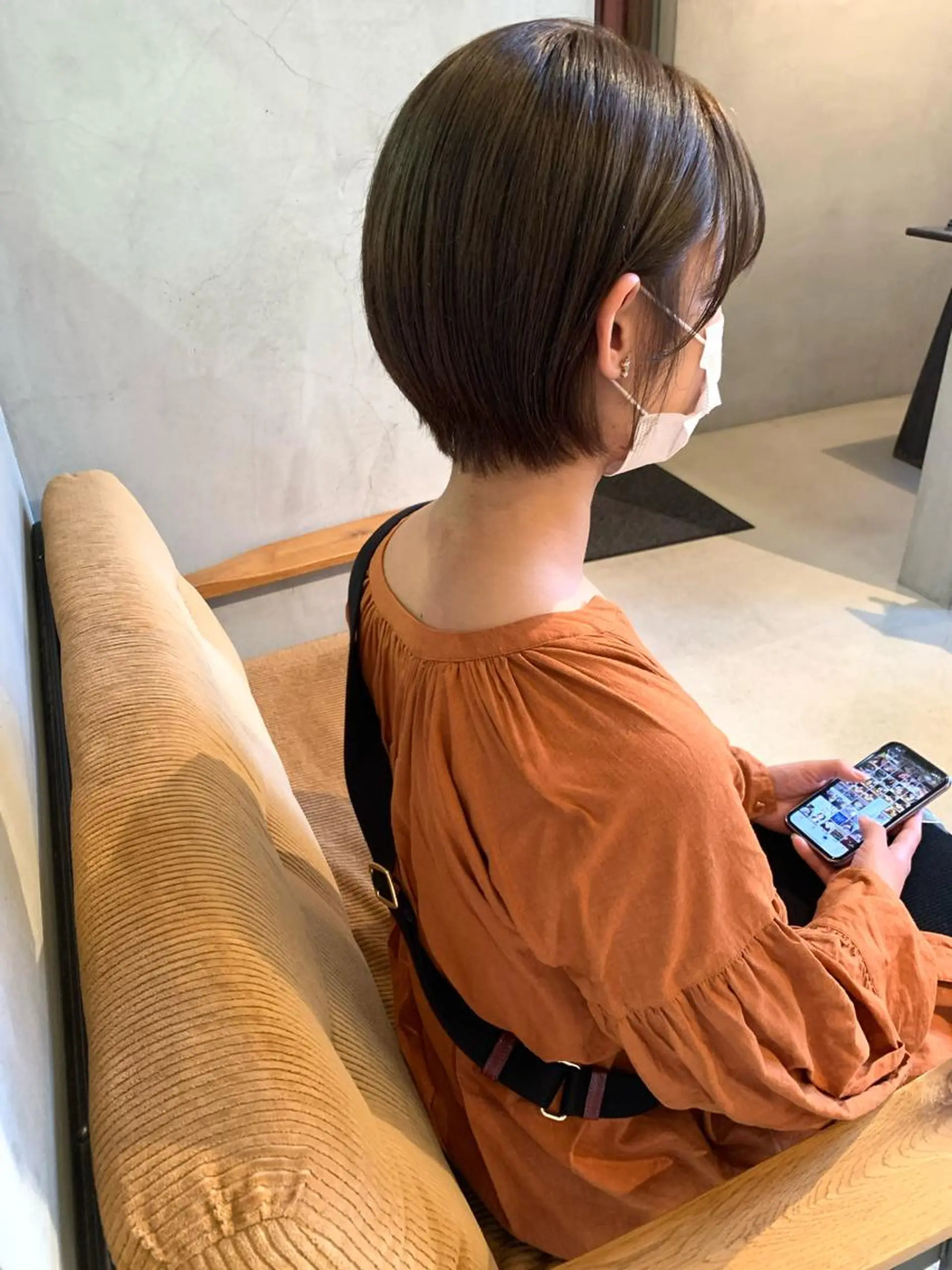 ショート レイヤー/韓国ヘア 杉浦結梨のヘアスタイル