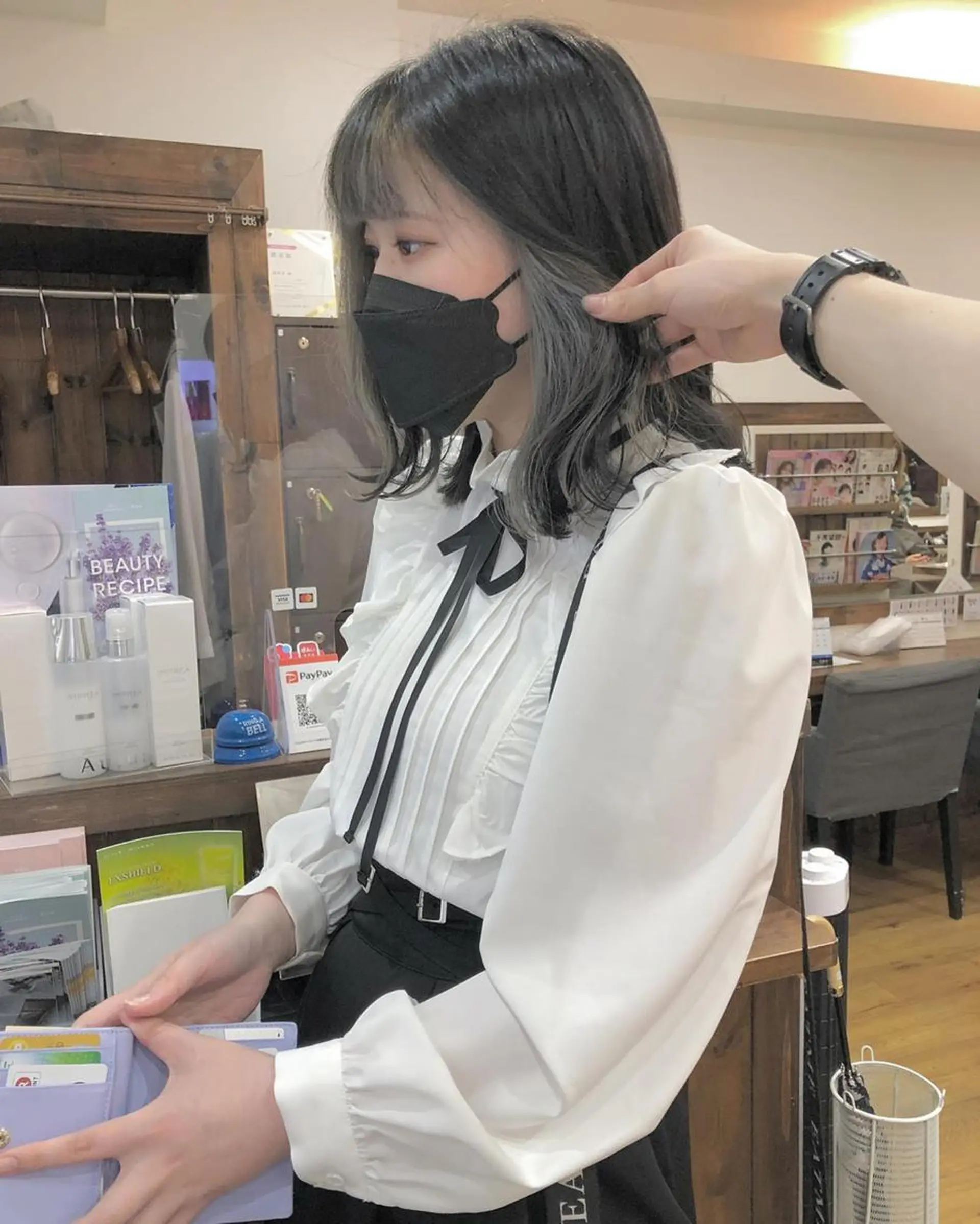 カラー アディクシーカラー アッシュ ブリーチ ダブルカラー グラデーションカラー 🌈ハイトーン/ ワタル🌈のヘアスタイル