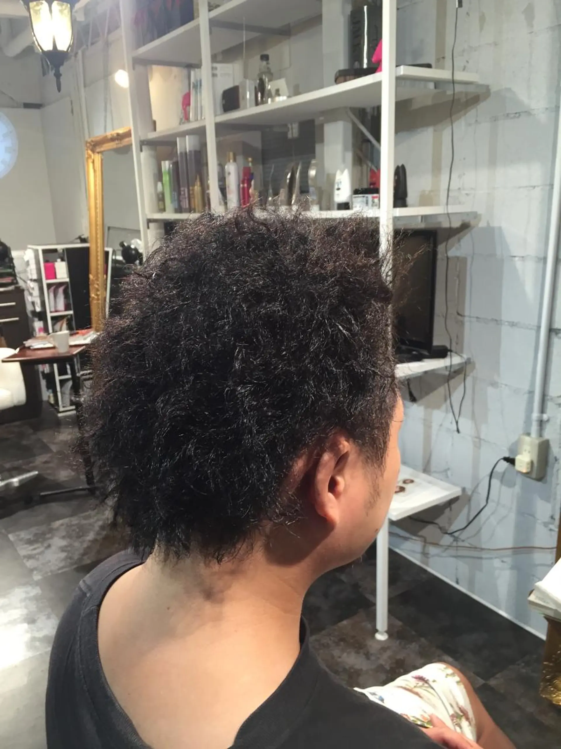 ショート パーマ メンズ カジワラ ヤスジのヘアスタイル