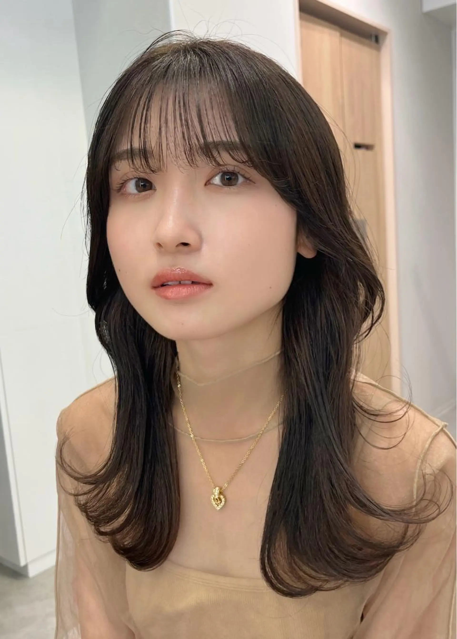 セミロング くびれヘア 韓国ヘア/耳ツボジュ エリー♡ayumuのヘアスタイル