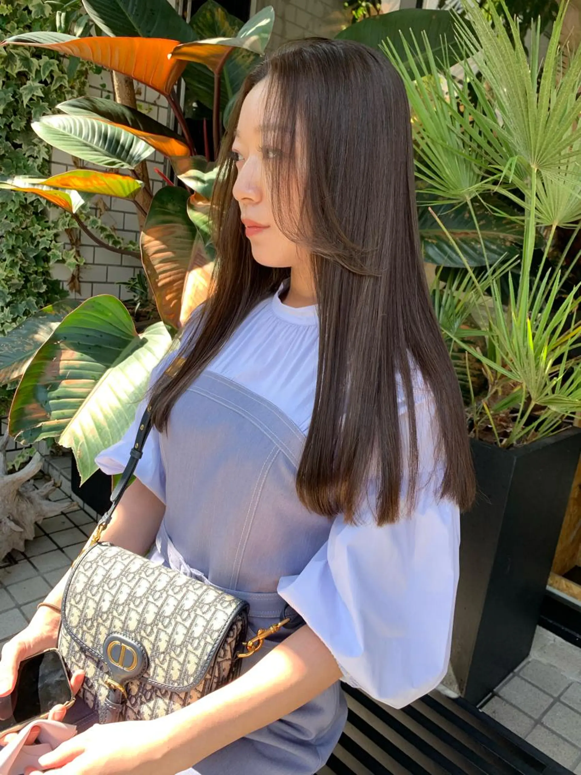 ロング カラー アクアカラー アッシュ アッシュブラウン ベージュカラー ブラウンカラー 柔らかブラウン/顔周 りレイヤー♡ユウシのヘアスタイル