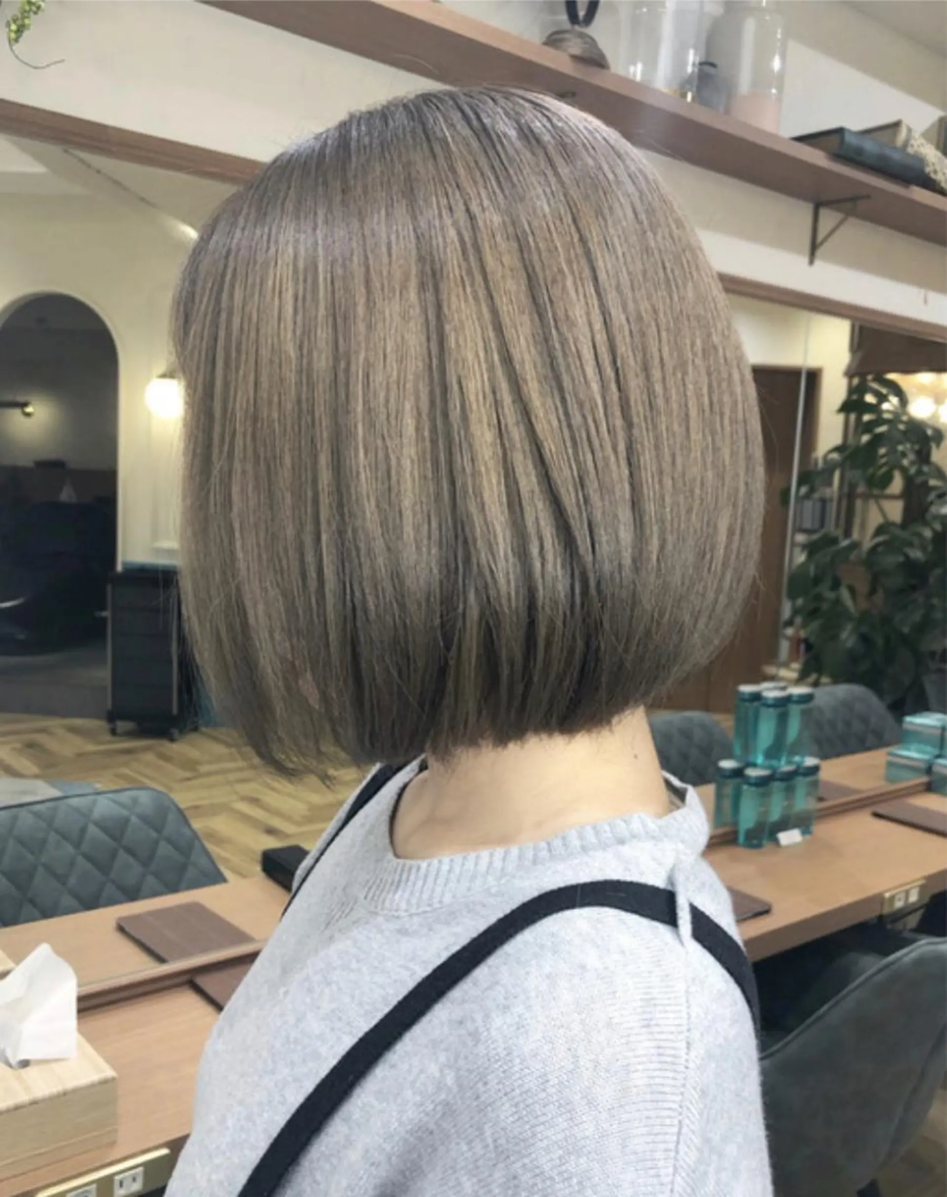 ショート salowin 原宿 aroa所属・韓国／ハッシュカット ／透明感カラー／金野のヘアスタイル