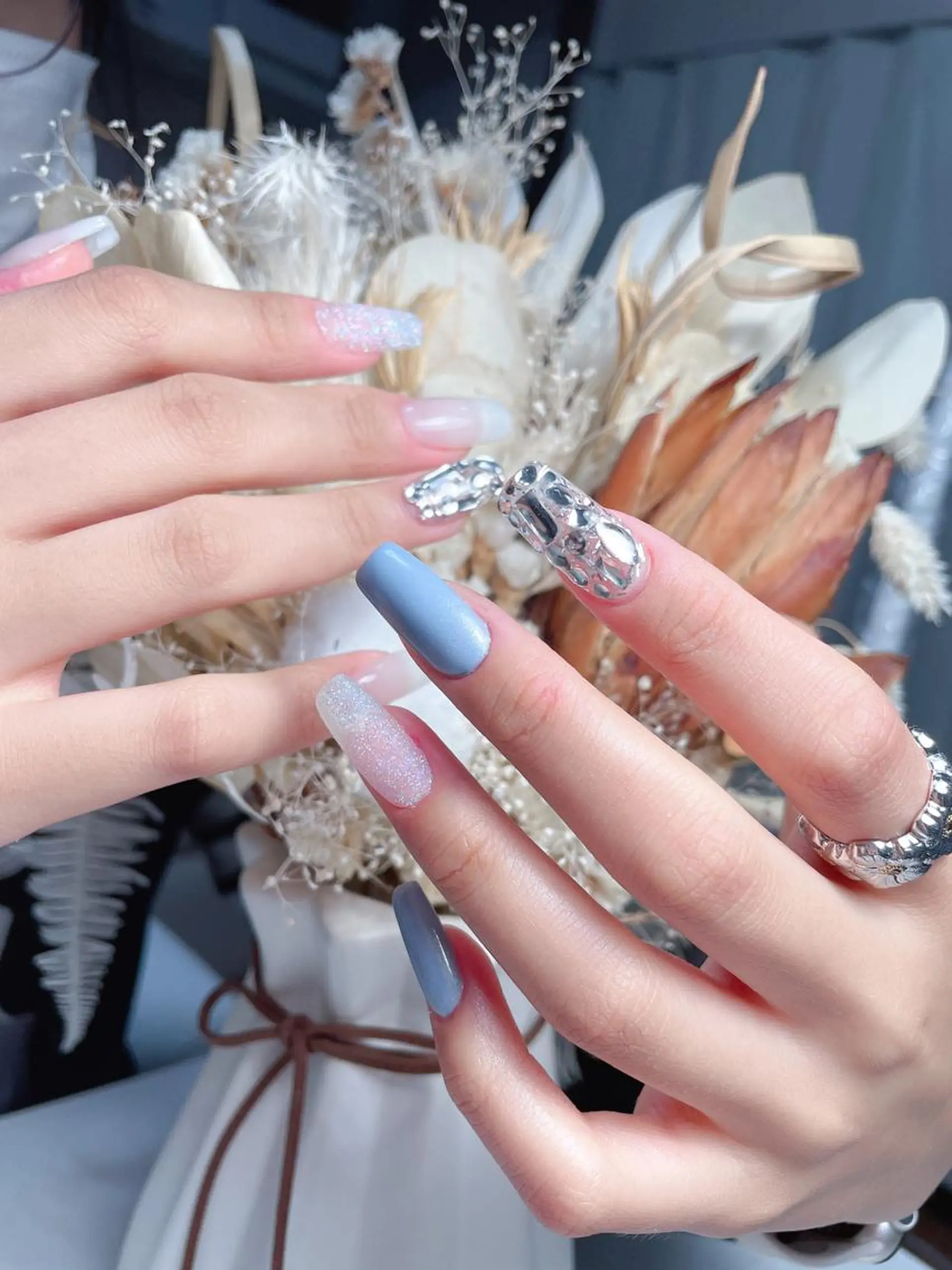 ネイル M🌷nail 長さだし専門店のネイルデザイン