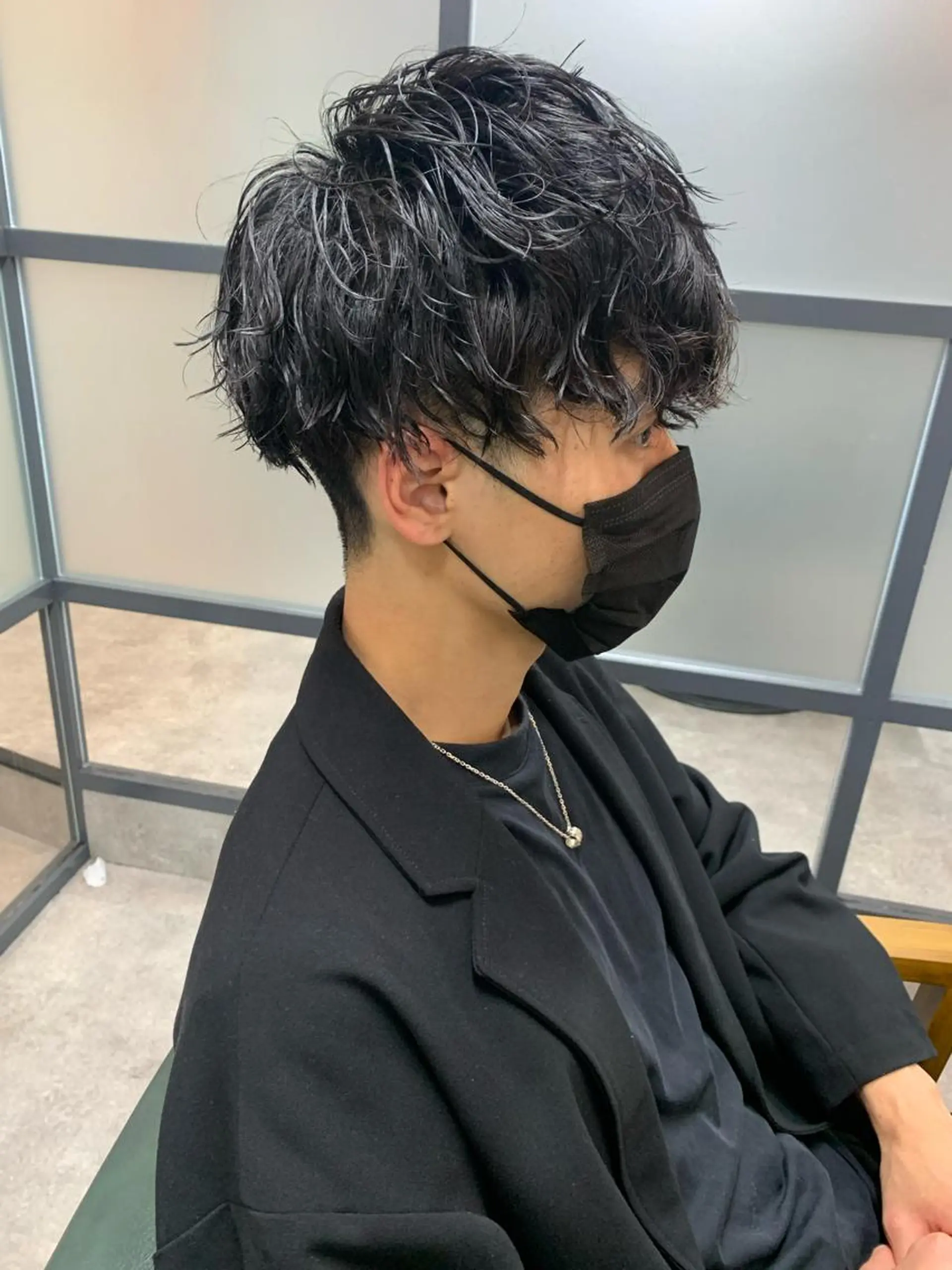 ショート パーマ メンズ カット パーマ 【S.BROOM】 店長　西川徹のヘアスタイル