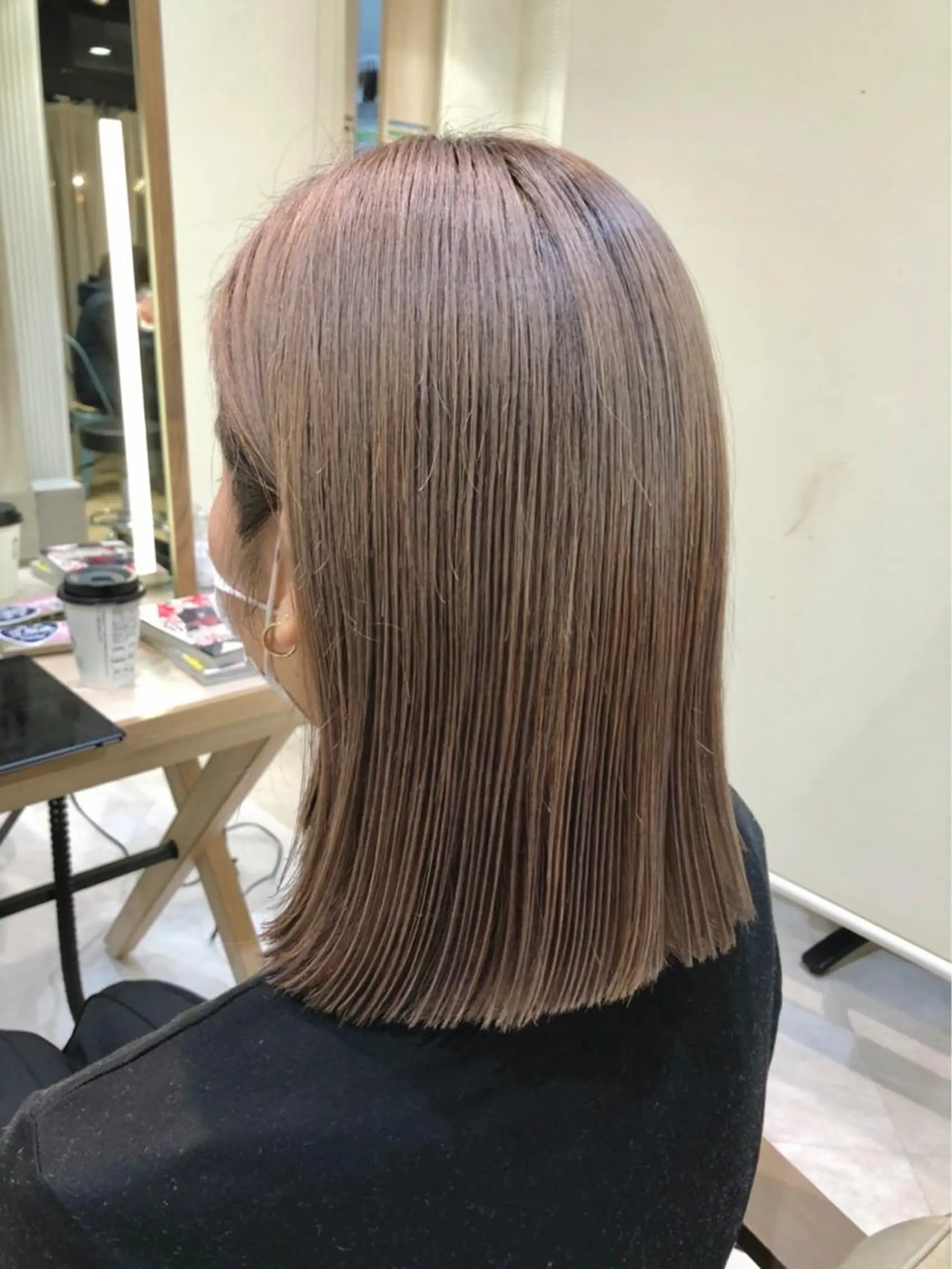 セミロング カラー トリートメント カラー/レイヤー/ 髪質改善/PAAQのヘアスタイル