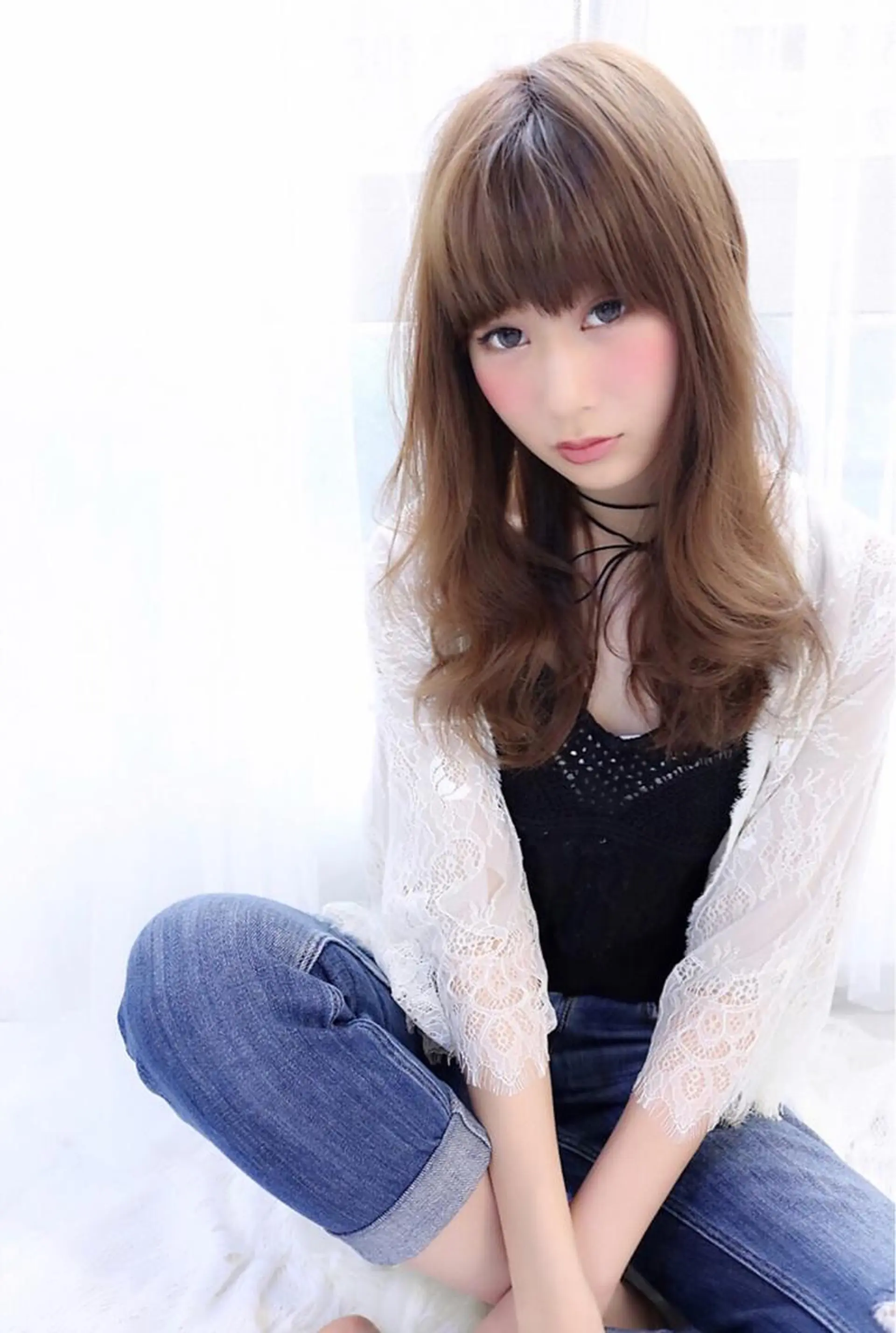 セミロング カラー カット ヘアカラー 小顔カット/レイヤー 【WiLL】加藤のヘアスタイル