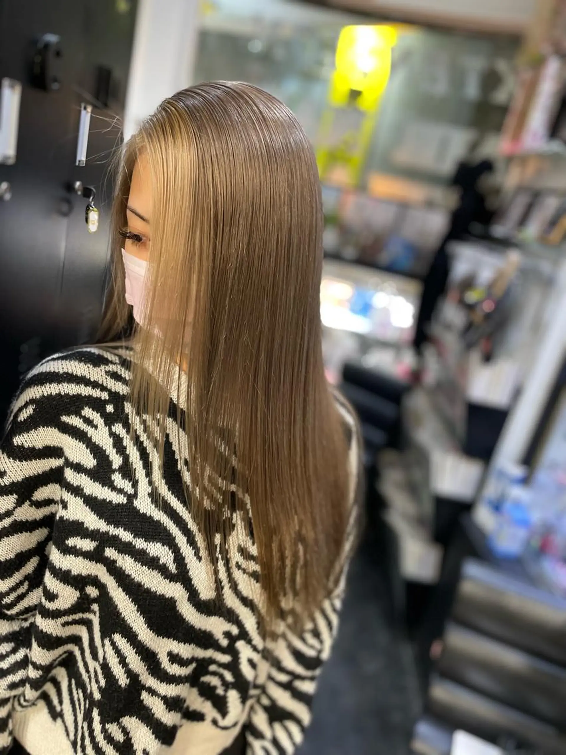 カラー ミストバング  フェイスフレーミング 髪質改善 縮毛矯正 韓国カラー/エクステ carryのヘアスタイル