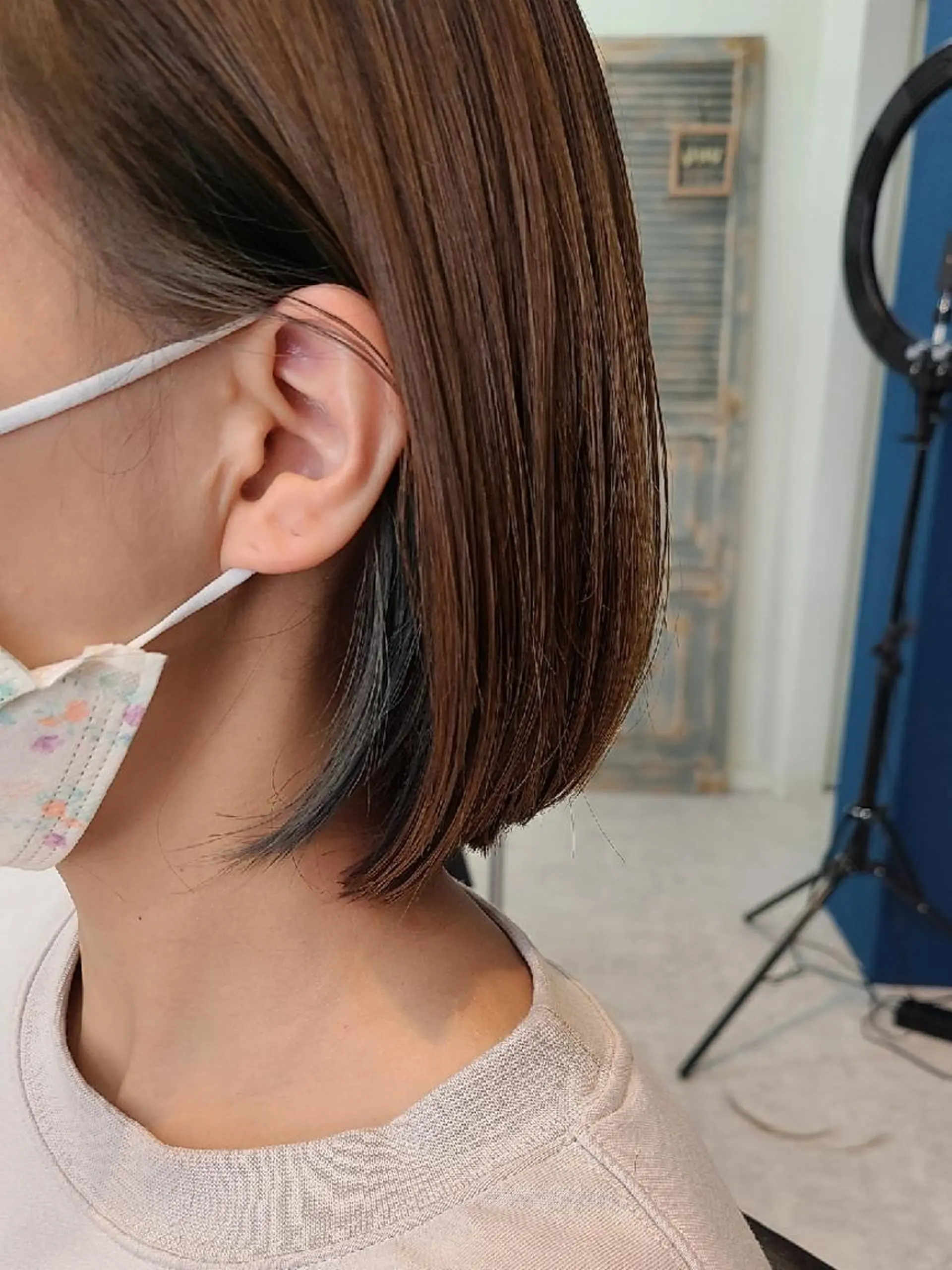 ショート ヘアカラー トリートメント ブリーチカラー🌈 嘉名 真樹のヘアスタイル