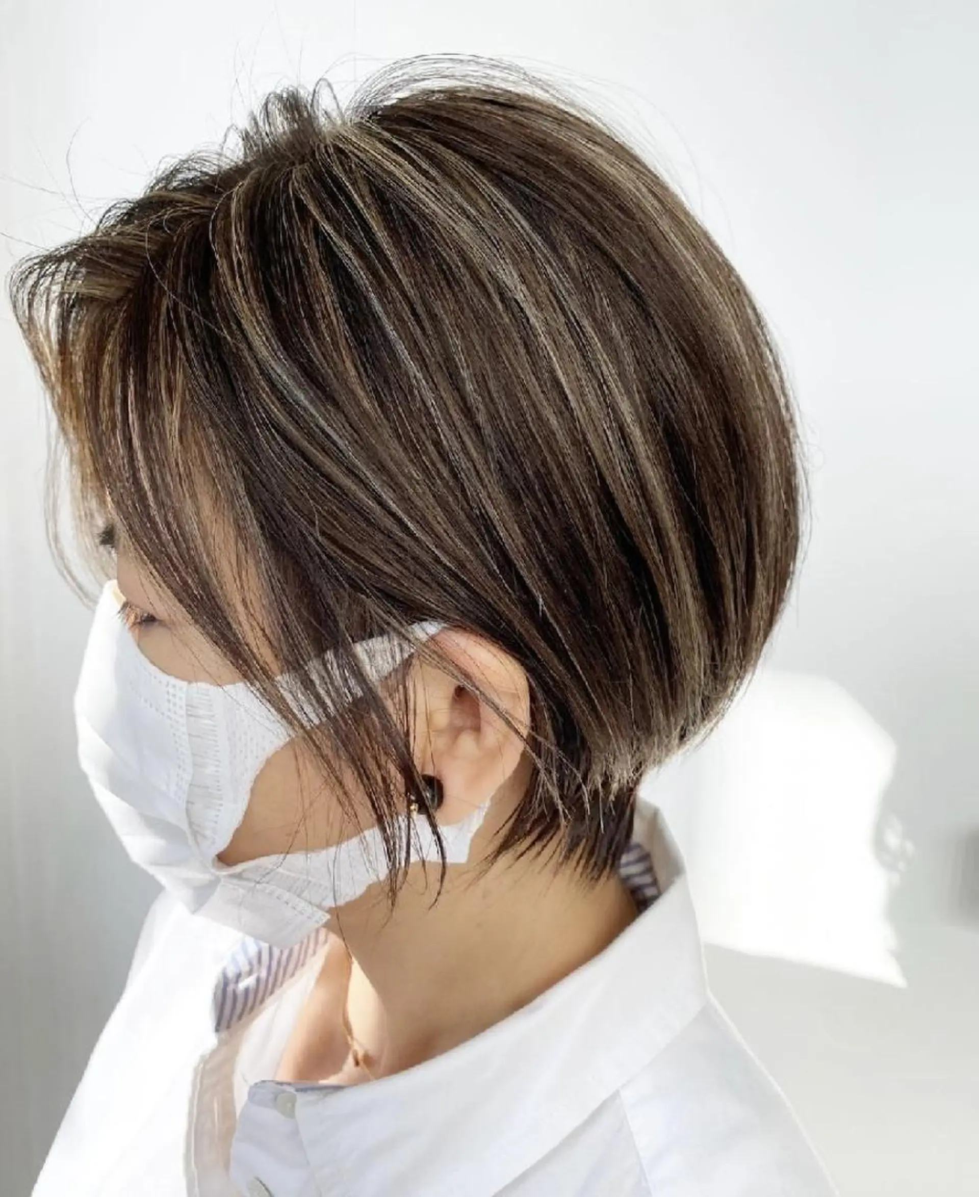 ショート カラー 鶴田 風雅のヘアスタイル