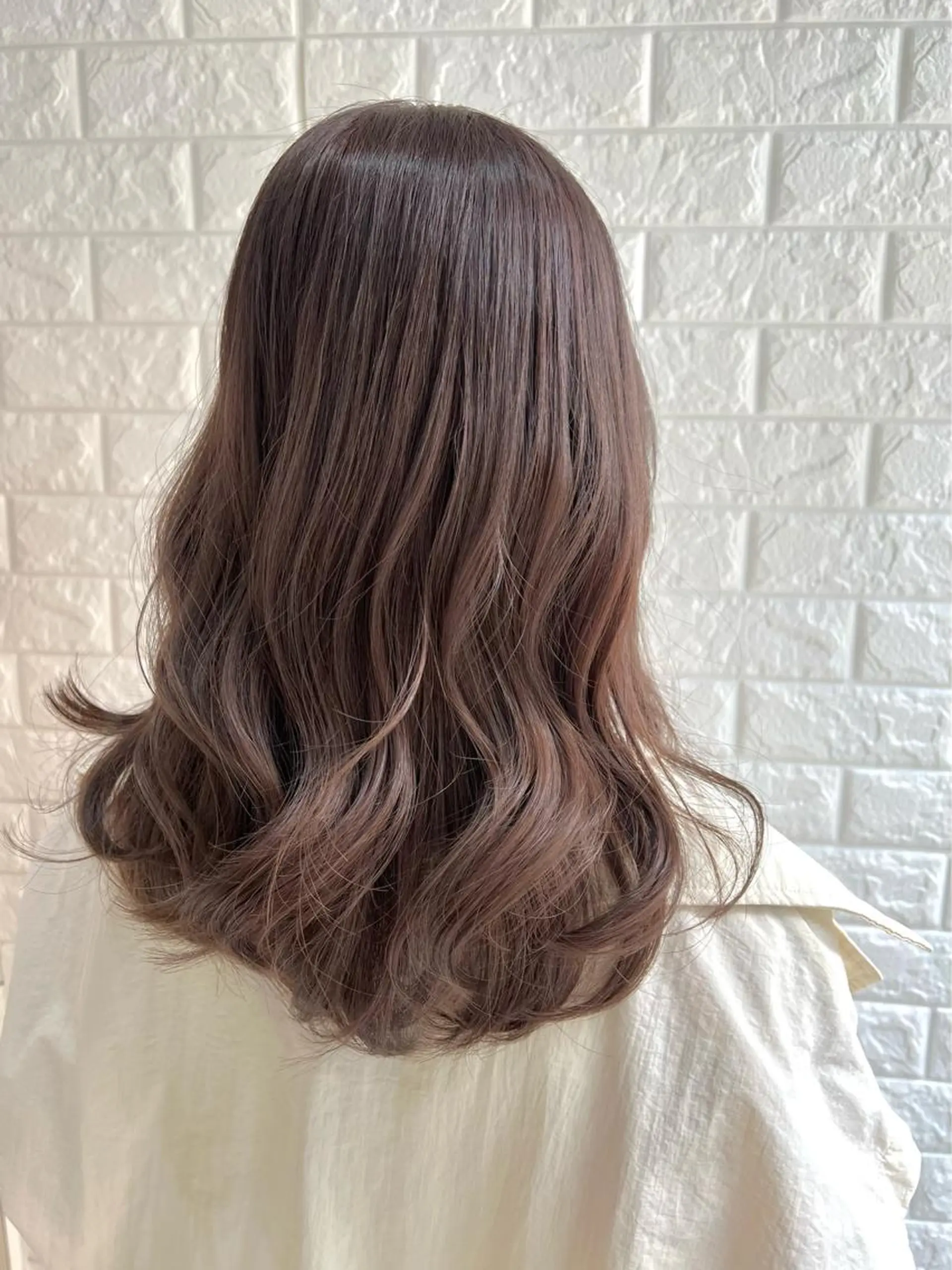 ロング カラー ベージュカラー ブラウンカラー ショコラグレージュ チョコレートブラウン ココアベージュ ヘアカラー トリートメント 韓国ヘア ♡tomimaのヘアスタイル