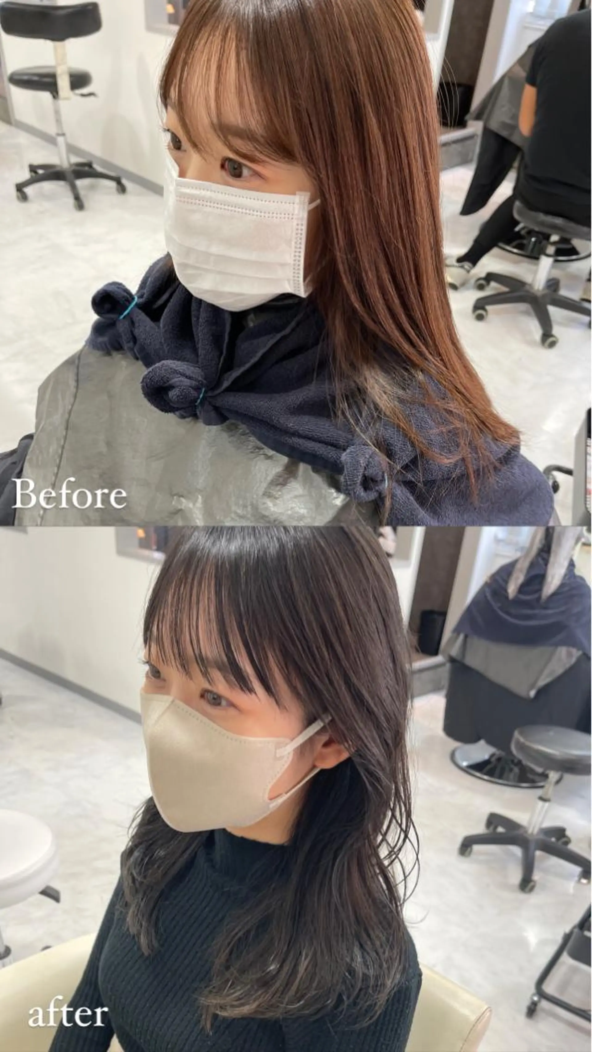 セミロング カラー カット モテ髪支持率NO.1 KENJIROのヘアスタイル