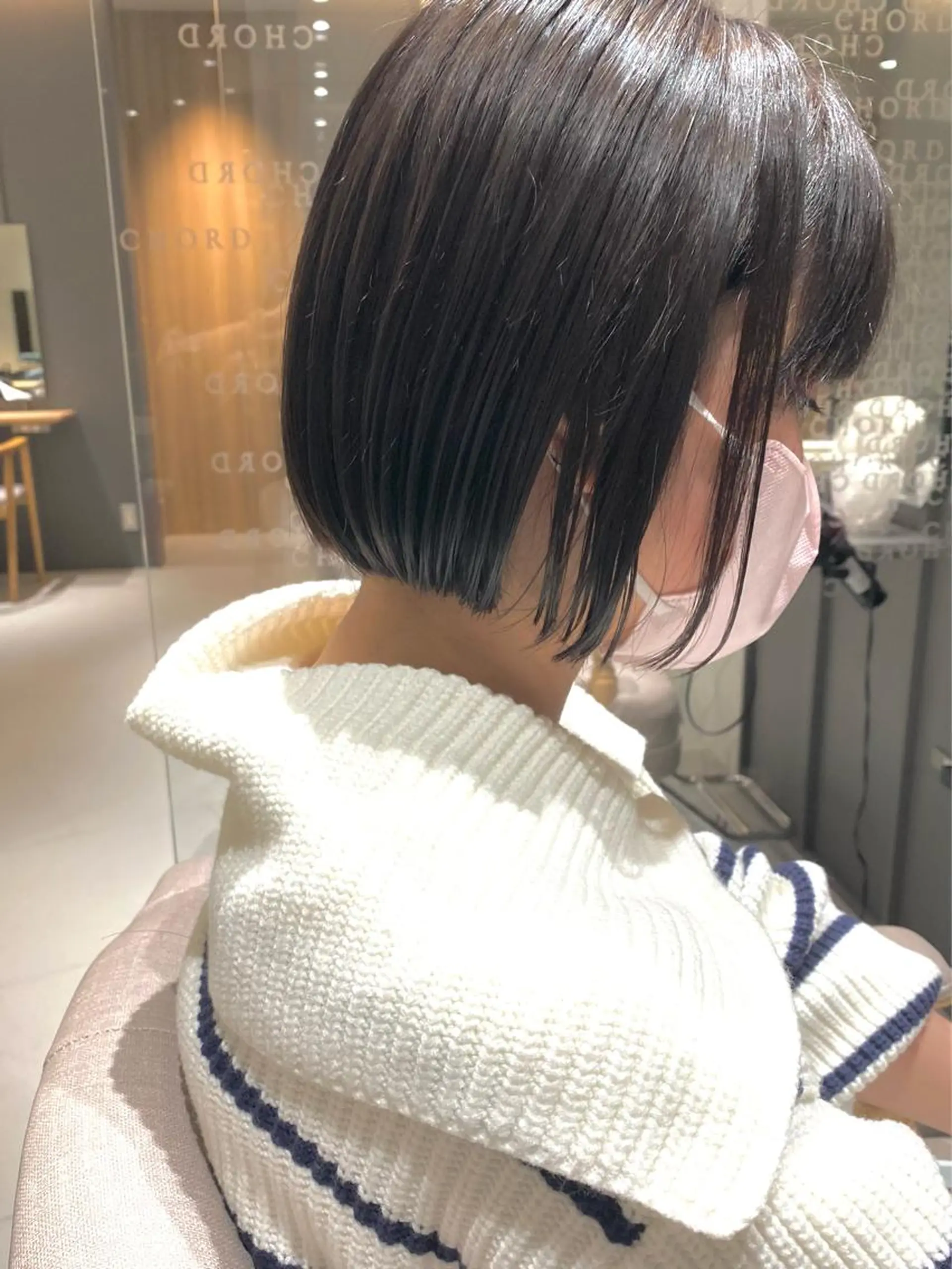 ショート カラー ブリーチ 透明感カラー ハイライトカラー ボブ ハイライト カット ヘアカラー トリートメント 谷合 貴志のヘアスタイル