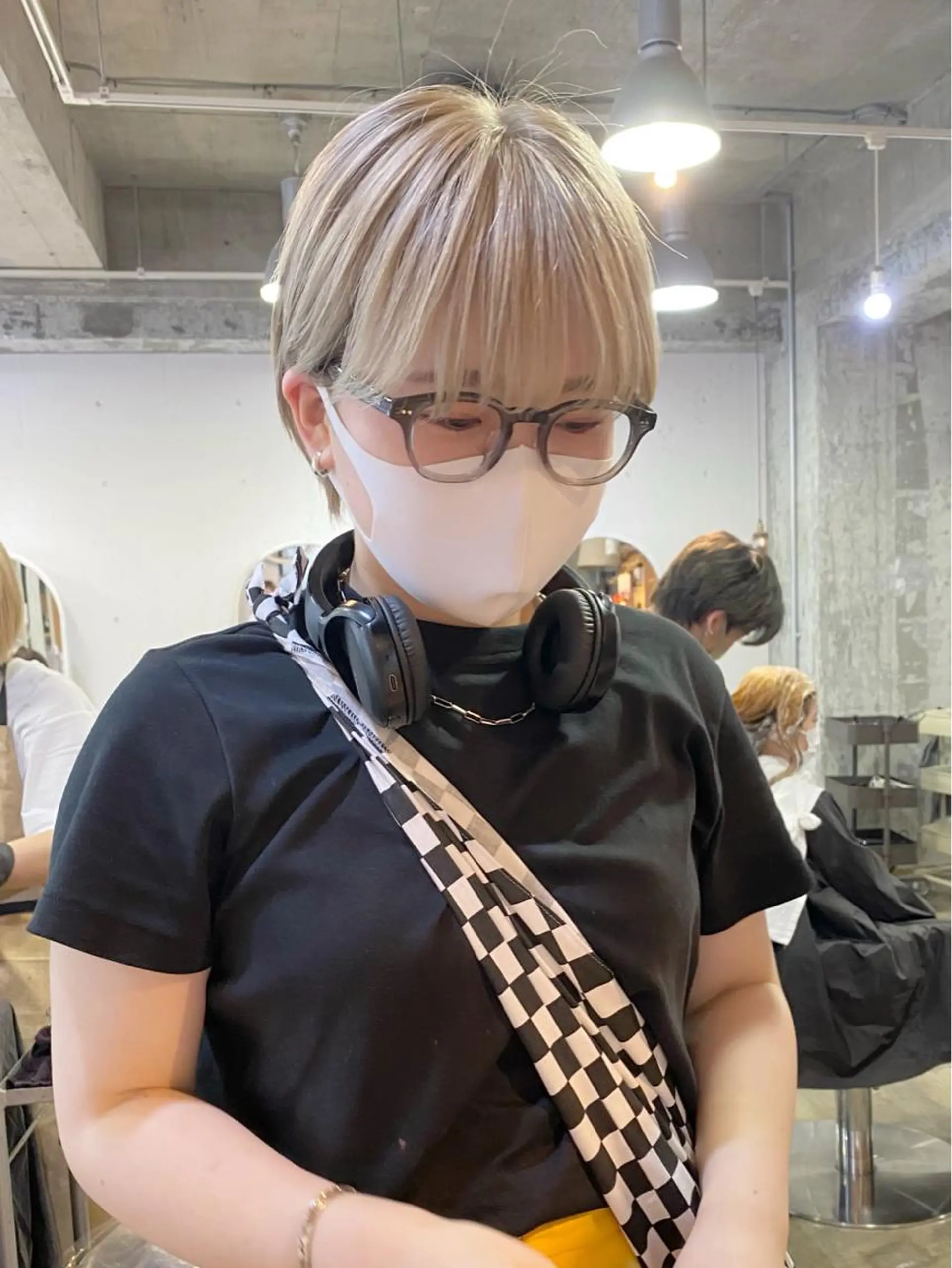 ミディアム カラー ベージュカラー ブリーチ ブロンド ブロンドベージュ ハイトーンカラー Piaコータロー ハイトーン&‪ボブのヘアスタイル