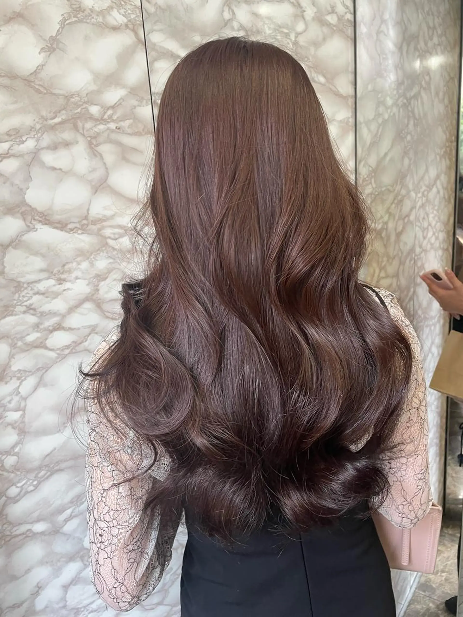 ロング カラー カット ヘアカラー トリートメント YEAU　PLUS所属・極上の艶髪 RINAのヘアスタイル