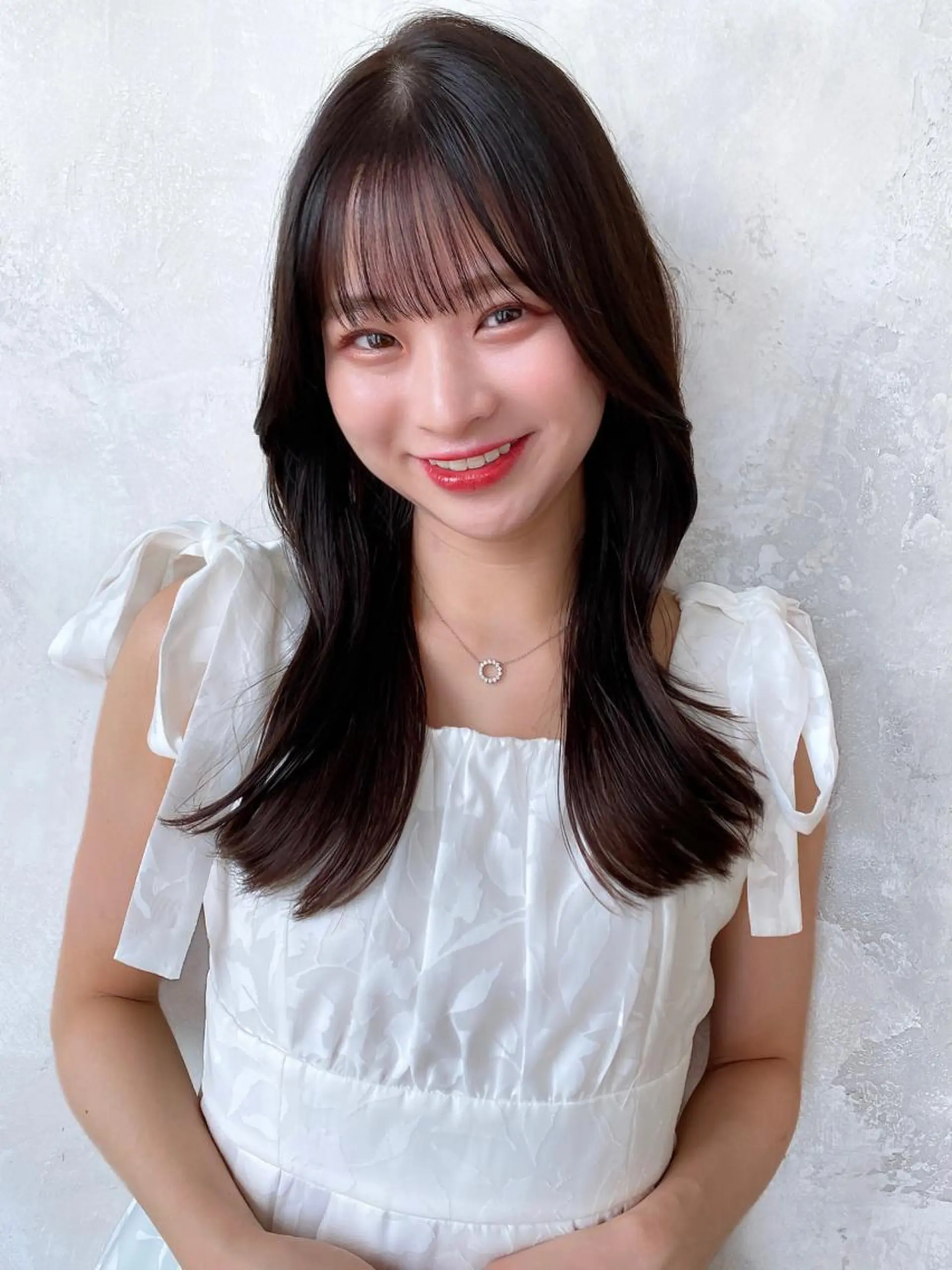 セミロング カラー ベージュカラー ブラウンカラー ブラウンベージュ くびれヘア 顔周りカット カット ヘアカラー トリートメント 顔周り/くびれヘア 韓国ヘア💕風間るなのヘアスタイル