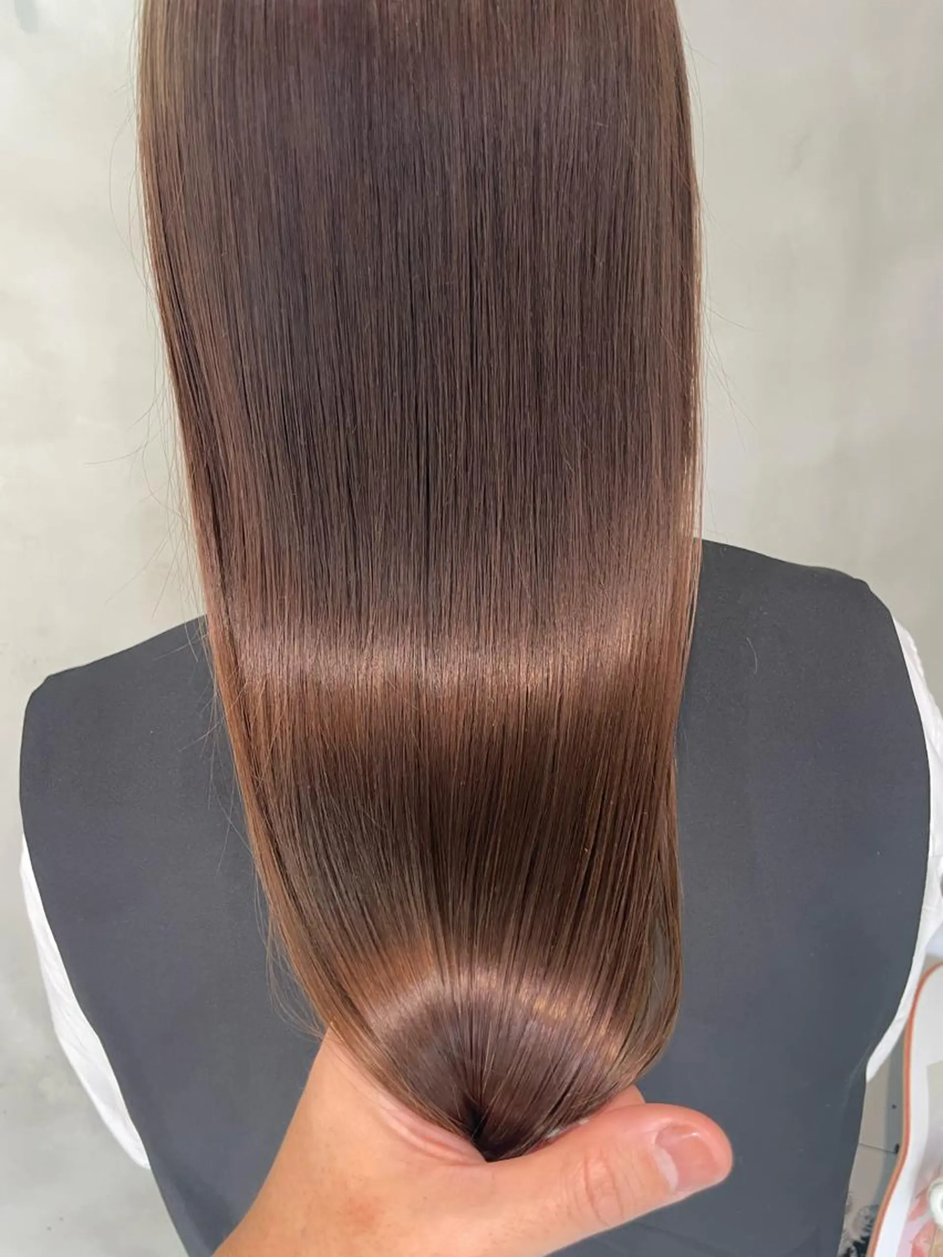 ミディアム ピンクブラウン カット ヘアカラー 縮毛矯正 トリートメント お気に入り数2.2万 🏆SHO🏆のヘアスタイル