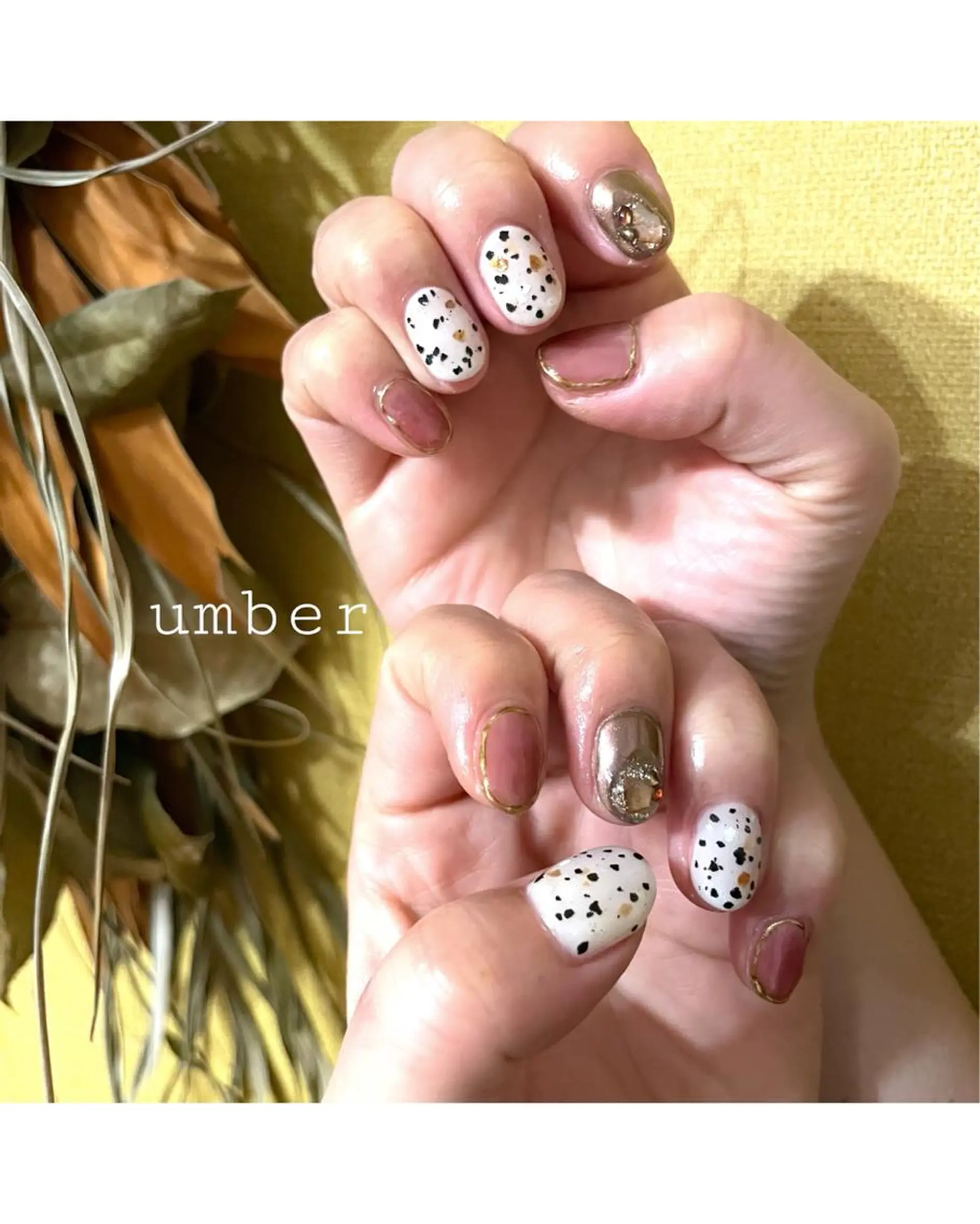 ネイル クリアネイル フラッシュネイル フットネイル フレンチネイル ミラーネイル ハンドネイル umber 三茶1分のネイルデザイン