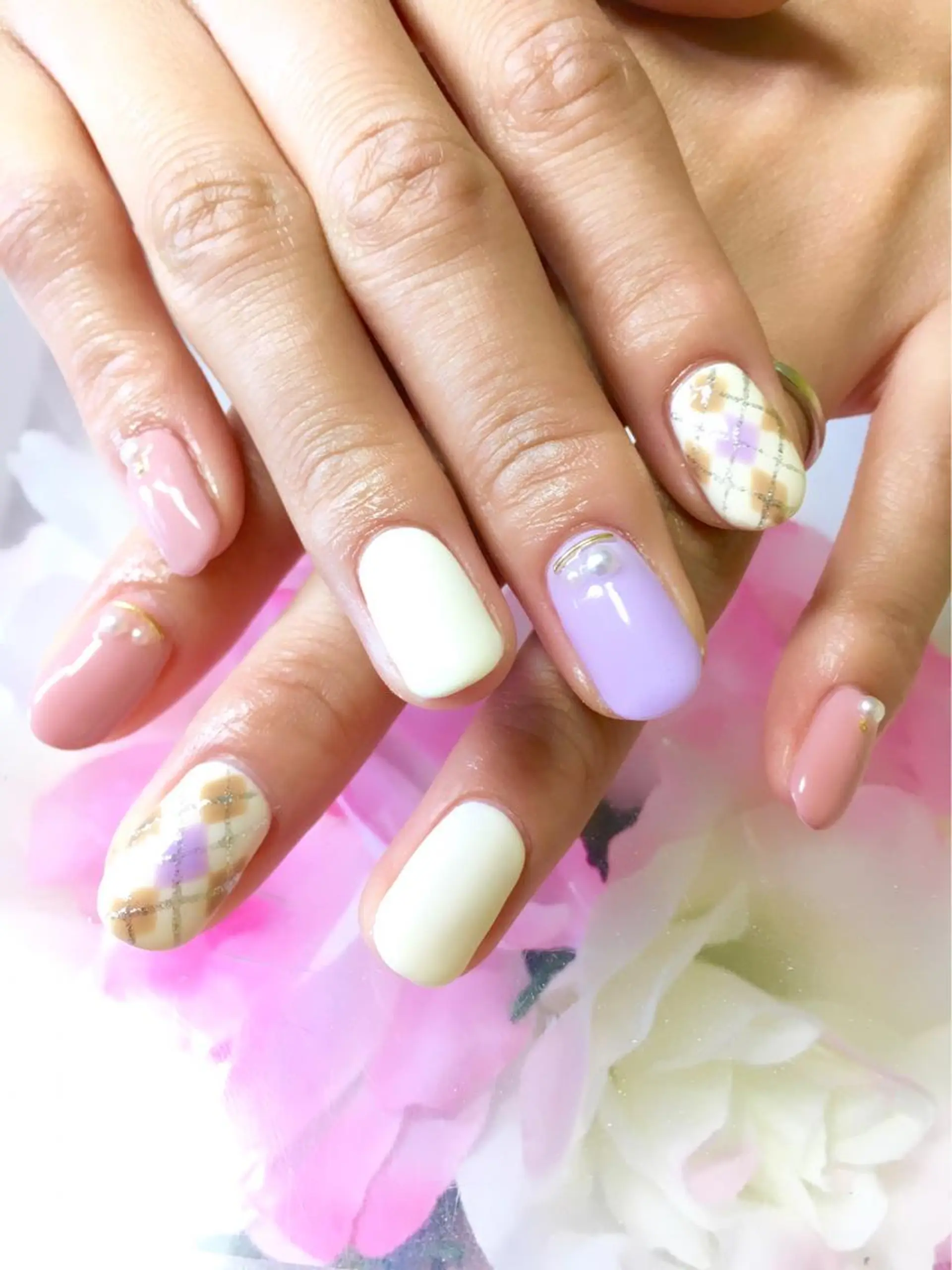 ネイル フットネイル ジェルネイル ミラーネイル パラジェル バレンタイン clover nailのネイルデザイン