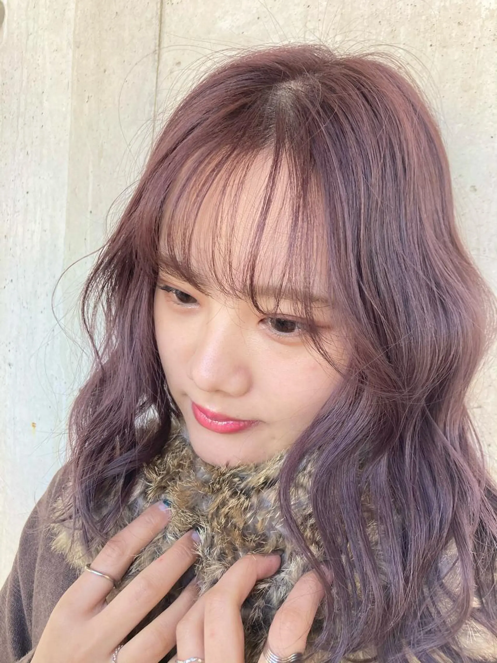 ミディアム 縮毛矯正 トリートメント 梅山 美侑のヘアスタイル