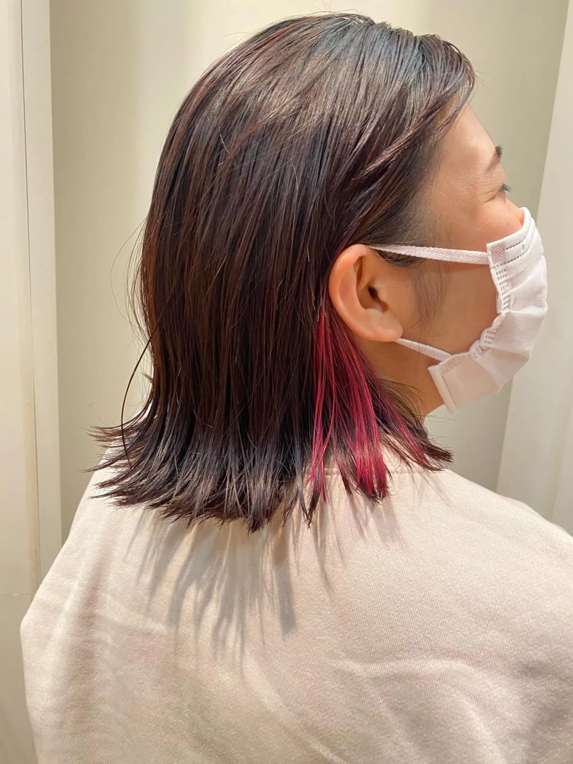 ミディアム カラー モダーン北鎌倉所属・中溝 アカリのヘアスタイル