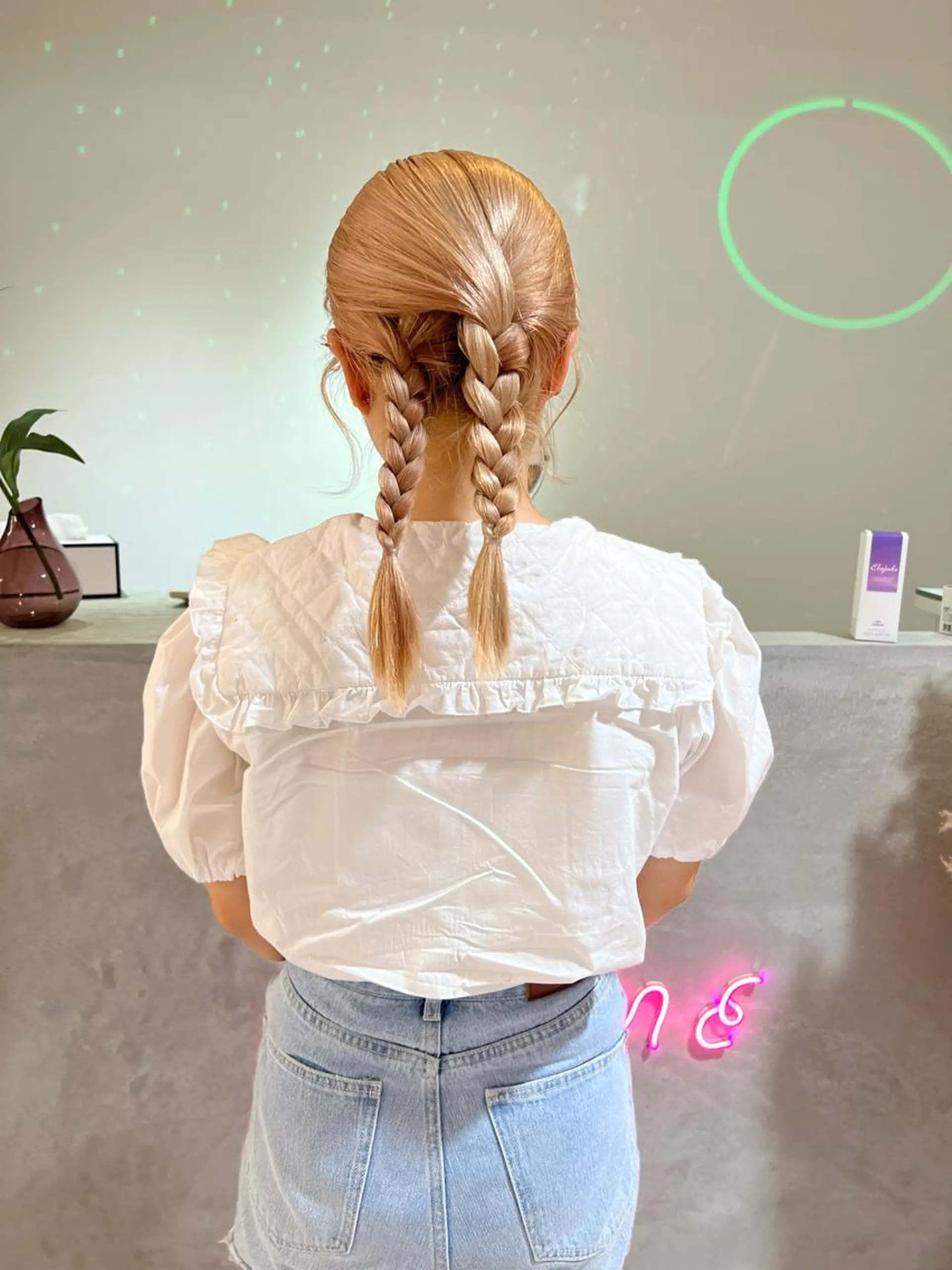 ミディアム カラー 🎀ダブルカラー/ ピンク×ガーリー🎀のヘアスタイル