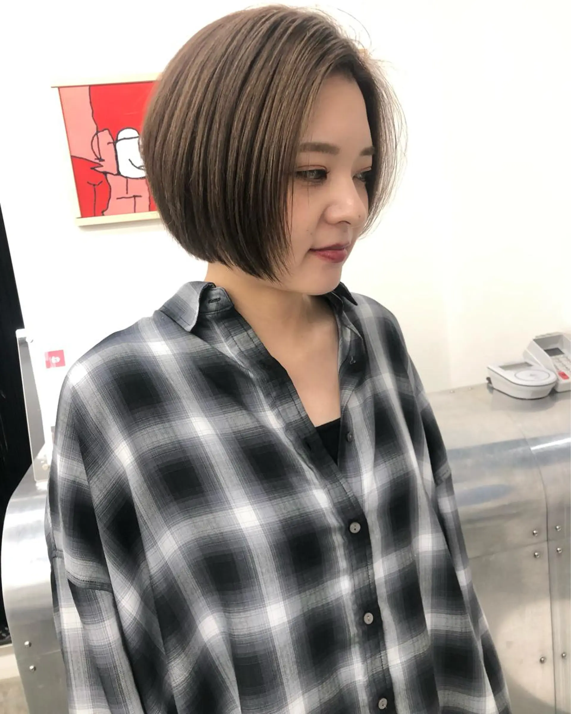 ショート カラー ショートボブ ハンサムショート ブリーチ ケアブリーチ ハイライトカラー カット ヘアカラー トリートメント KEPKA ヤマグチ 天神 今泉のヘアスタイル