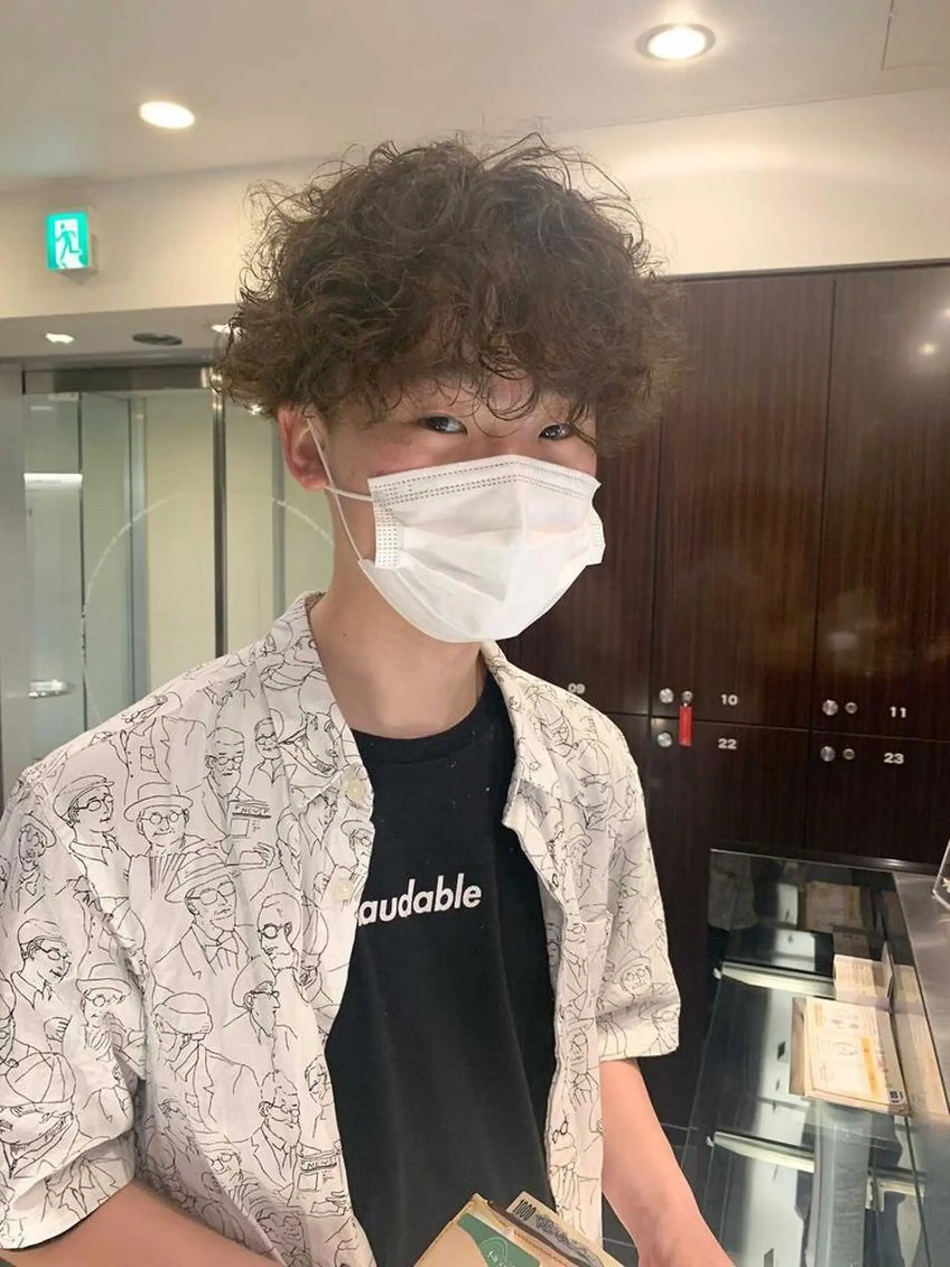 パーマ メンズ 中本 日葵梨のヘアスタイル