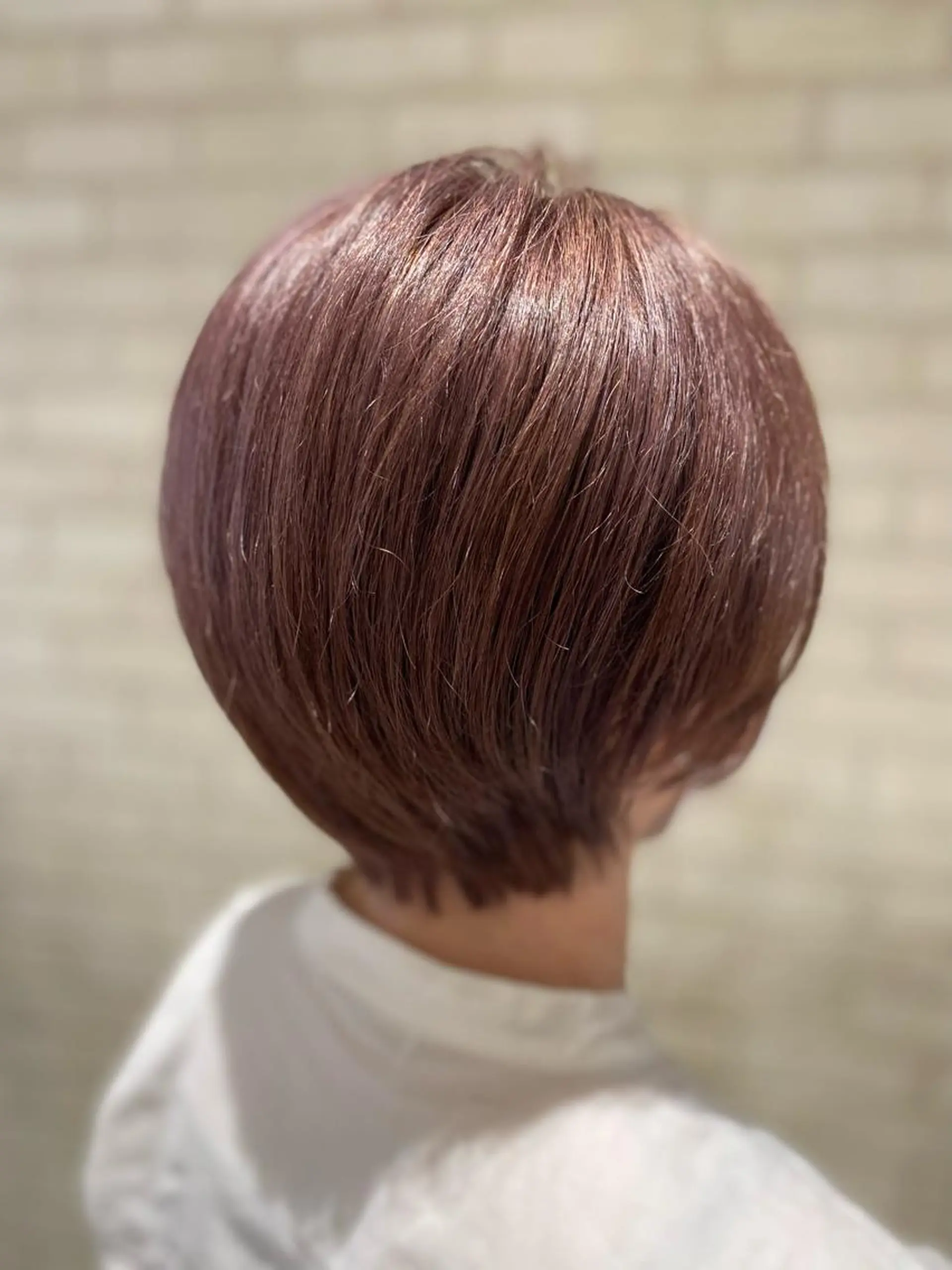 ショート カラー ブリーチ ハイトーンカラー ショートヘア ヘアカラー トリートメント 田中 アキオのヘアスタイル