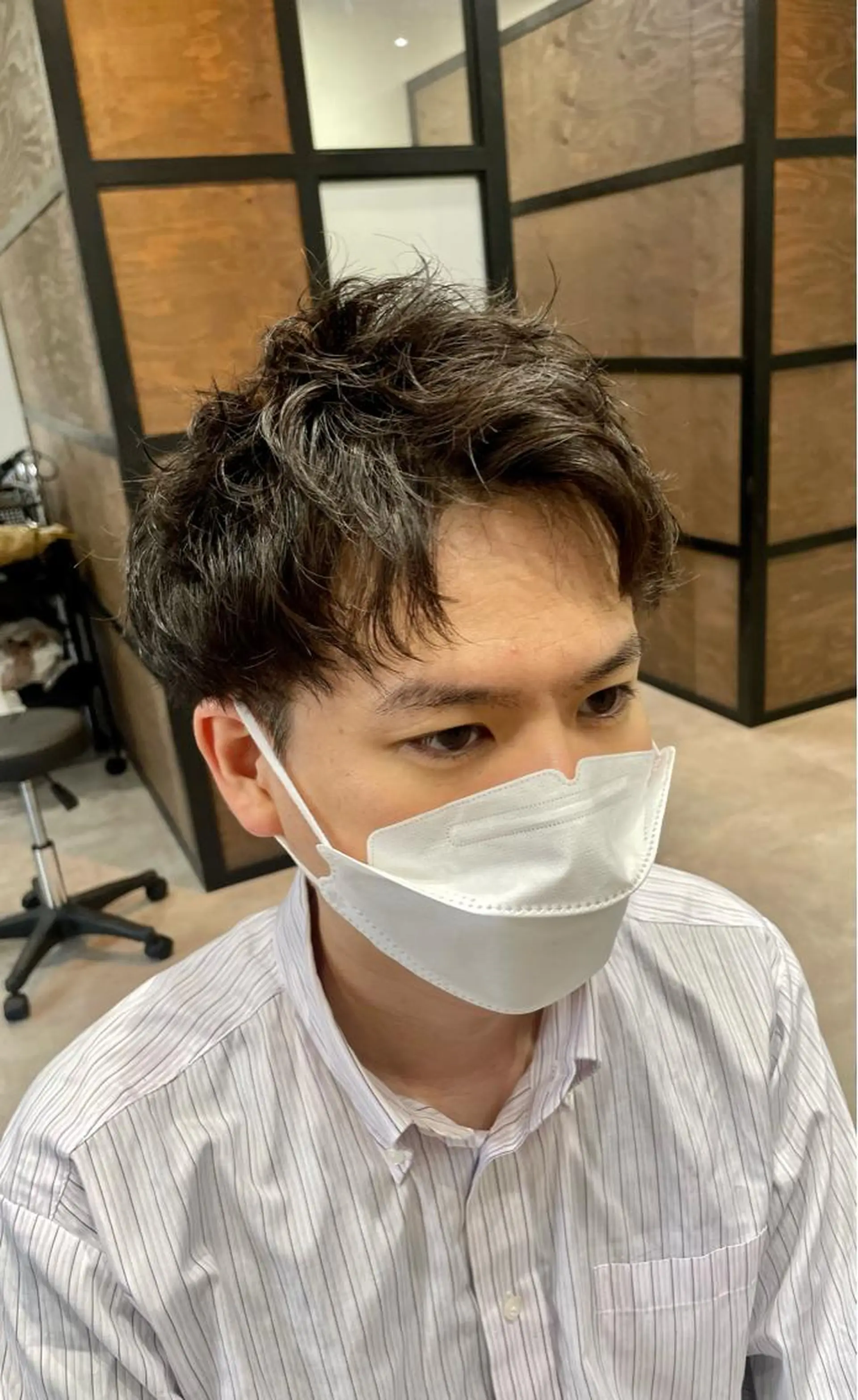 メンズ 韓国カット/透明感 Re.Labo岡本のヘアスタイル