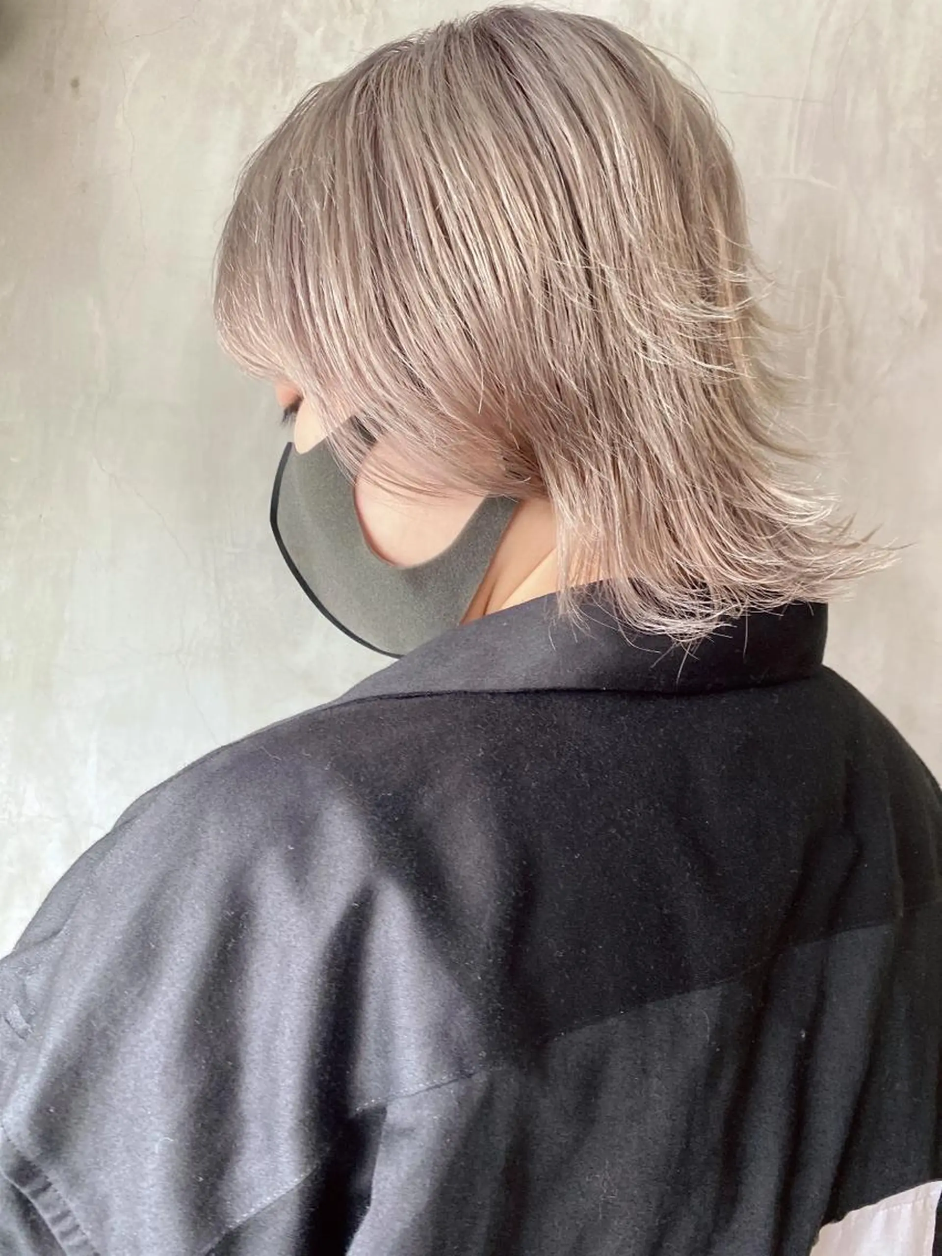 ショート カラー ヘアアレンジ 切りっぱなしボブ/ デザインカラー店長のヘアスタイル