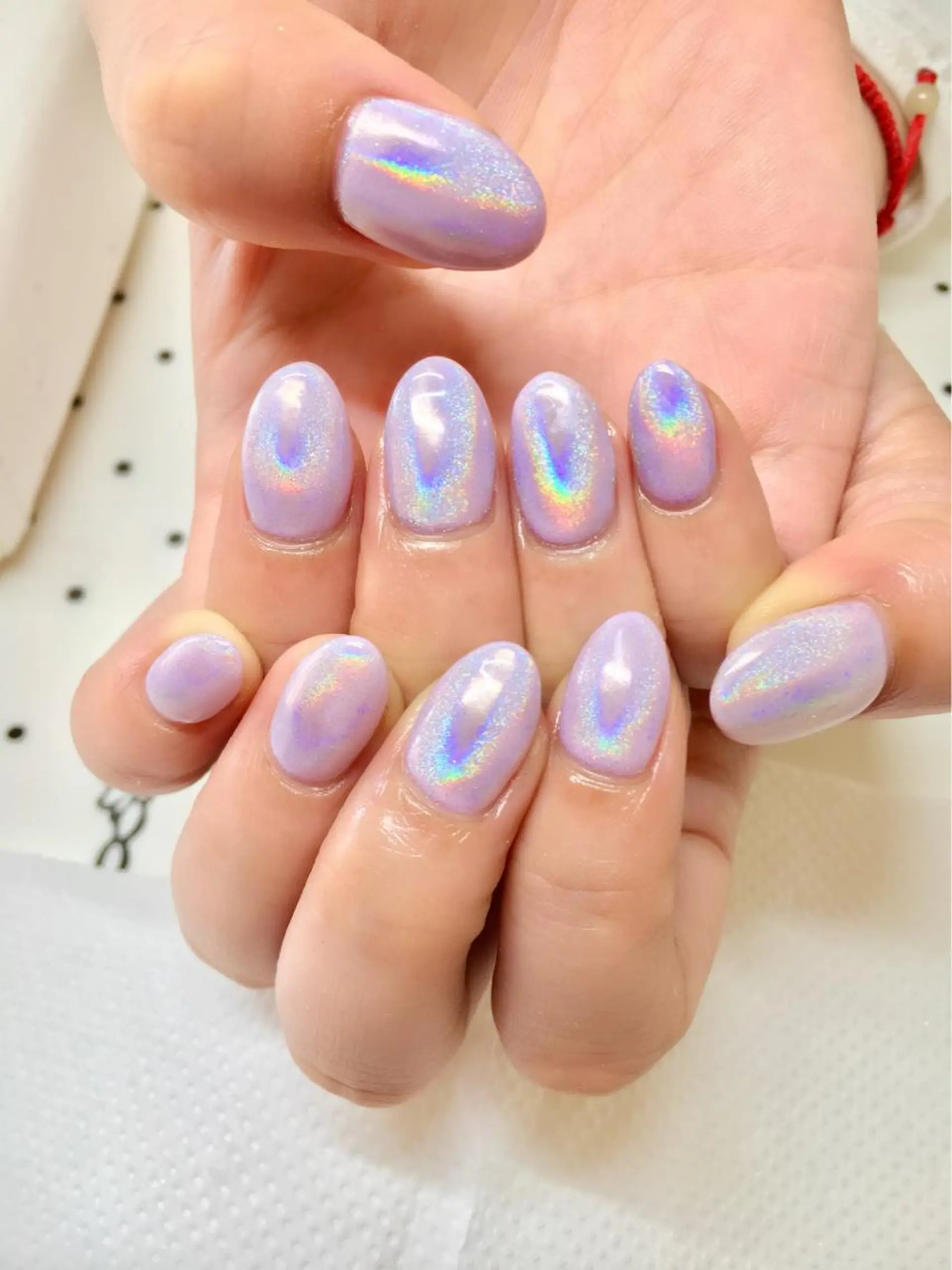 ネイル フットネイル ジェルネイル ミラーネイル パラジェル 春ネイル clover nailのネイルデザイン