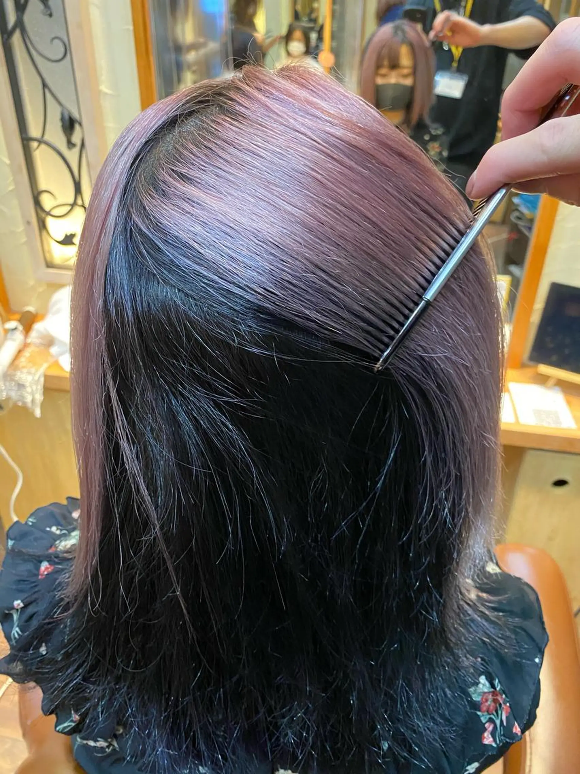 セミロング カラー パーマ ヘアアレンジ メンズ キッズ ネイル マツエク・マツパ ピンクカラー カラーマツエク ピンク ホワイト emu所属・🌈髪質改善・美髪矯 正・平野瀬乃🌈のヘアスタイル