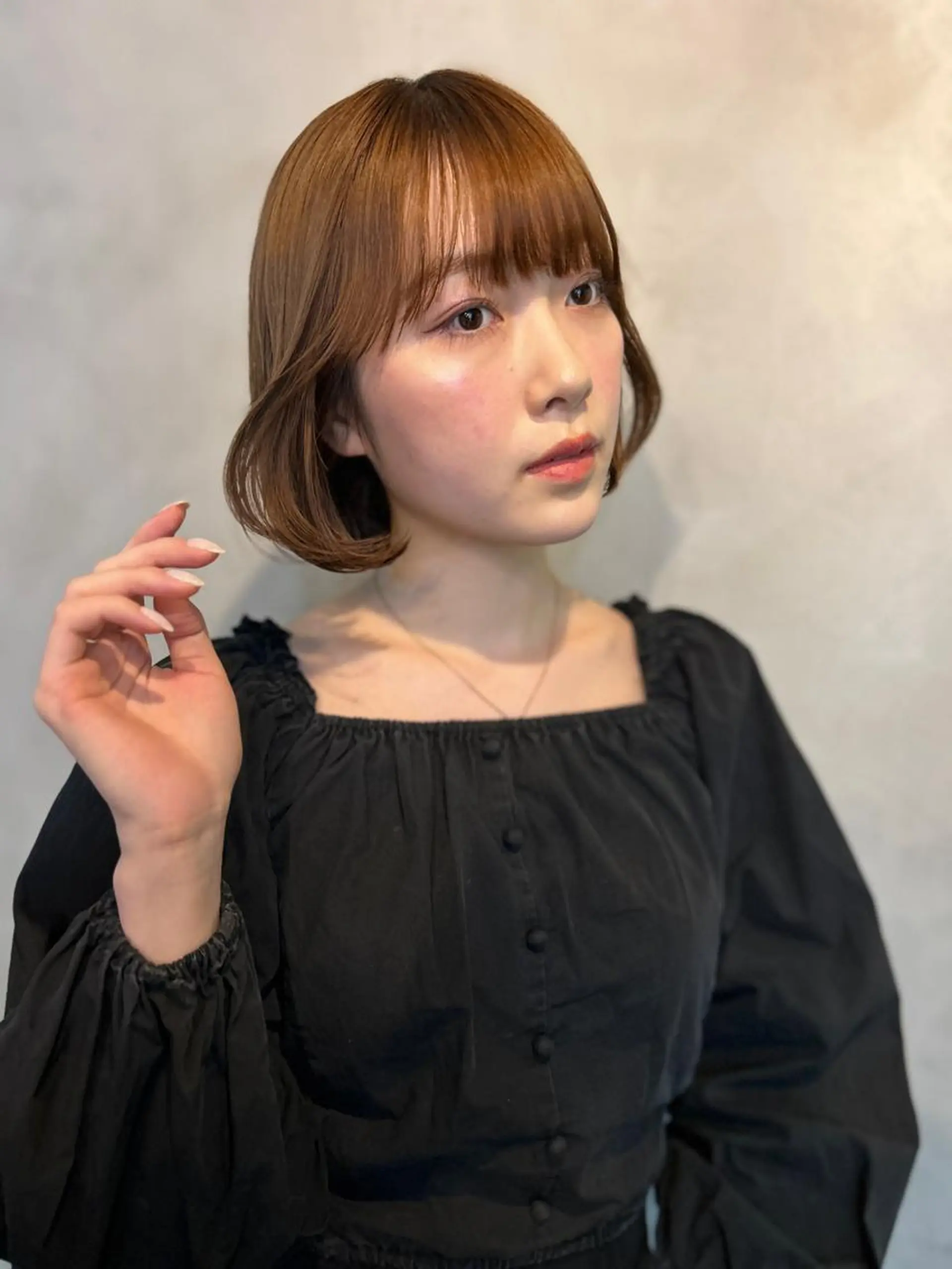 ミディアム カラー タンバルモリ カット ヘアカラー トリートメント 🧸艶々韓国ヘア 🧁mizunaのヘアスタイル