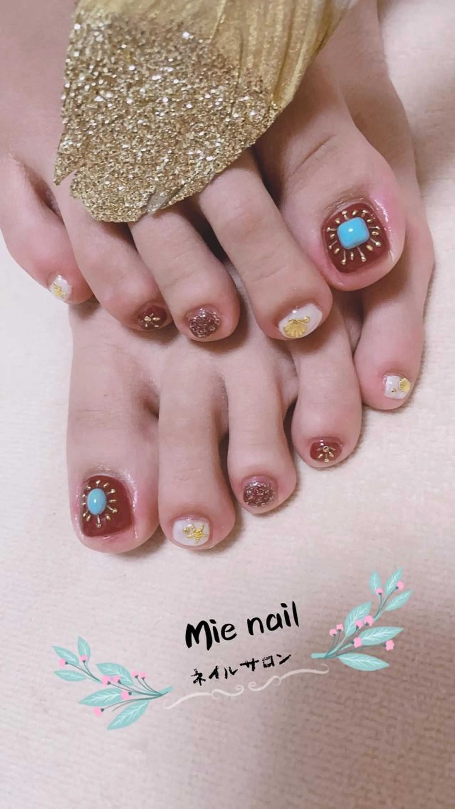 ネイル フットネイル Mie nailのネイルデザイン