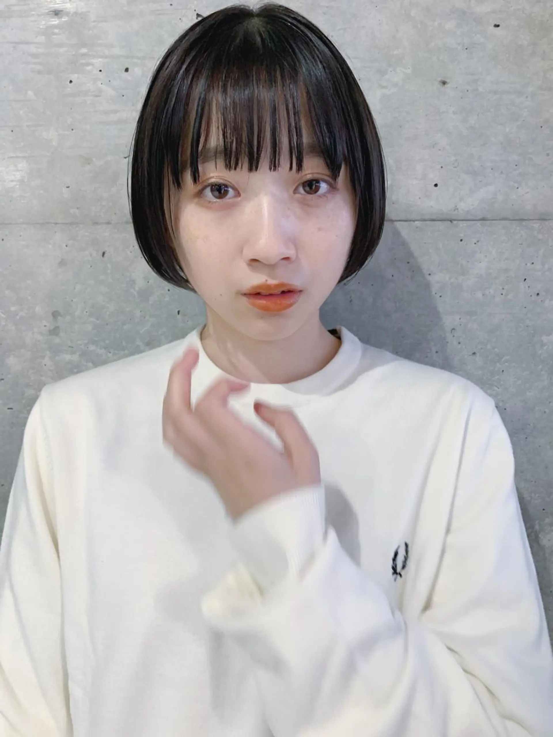 ショート カラー ボブパーマコテ巻き風 パーマNo1深江秀平のヘアスタイル