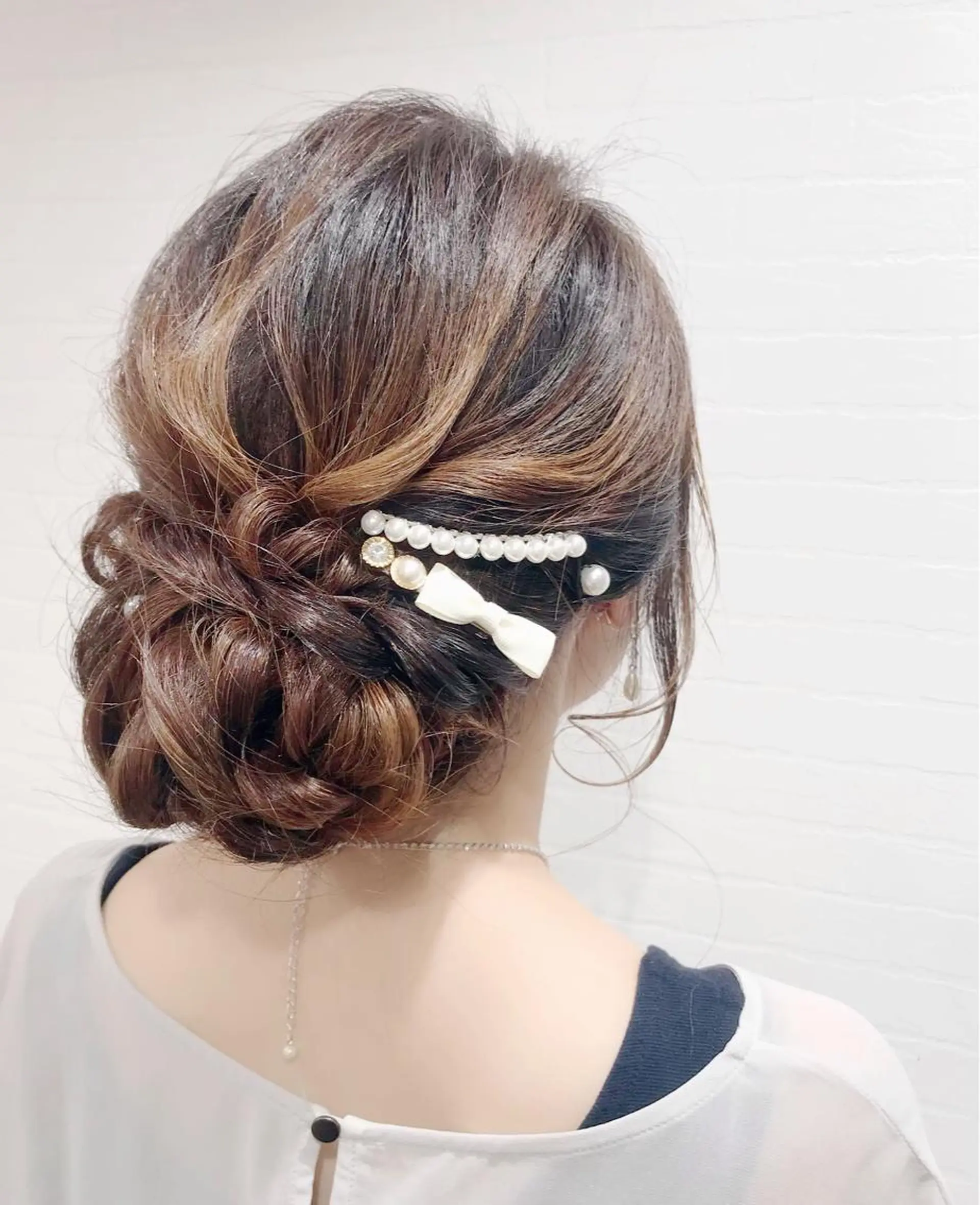 セミロング ヘアアレンジ ヘアセット GRANLUSSO 〜グランルッソ駅前店所属・木口 嘉美のヘアスタイル