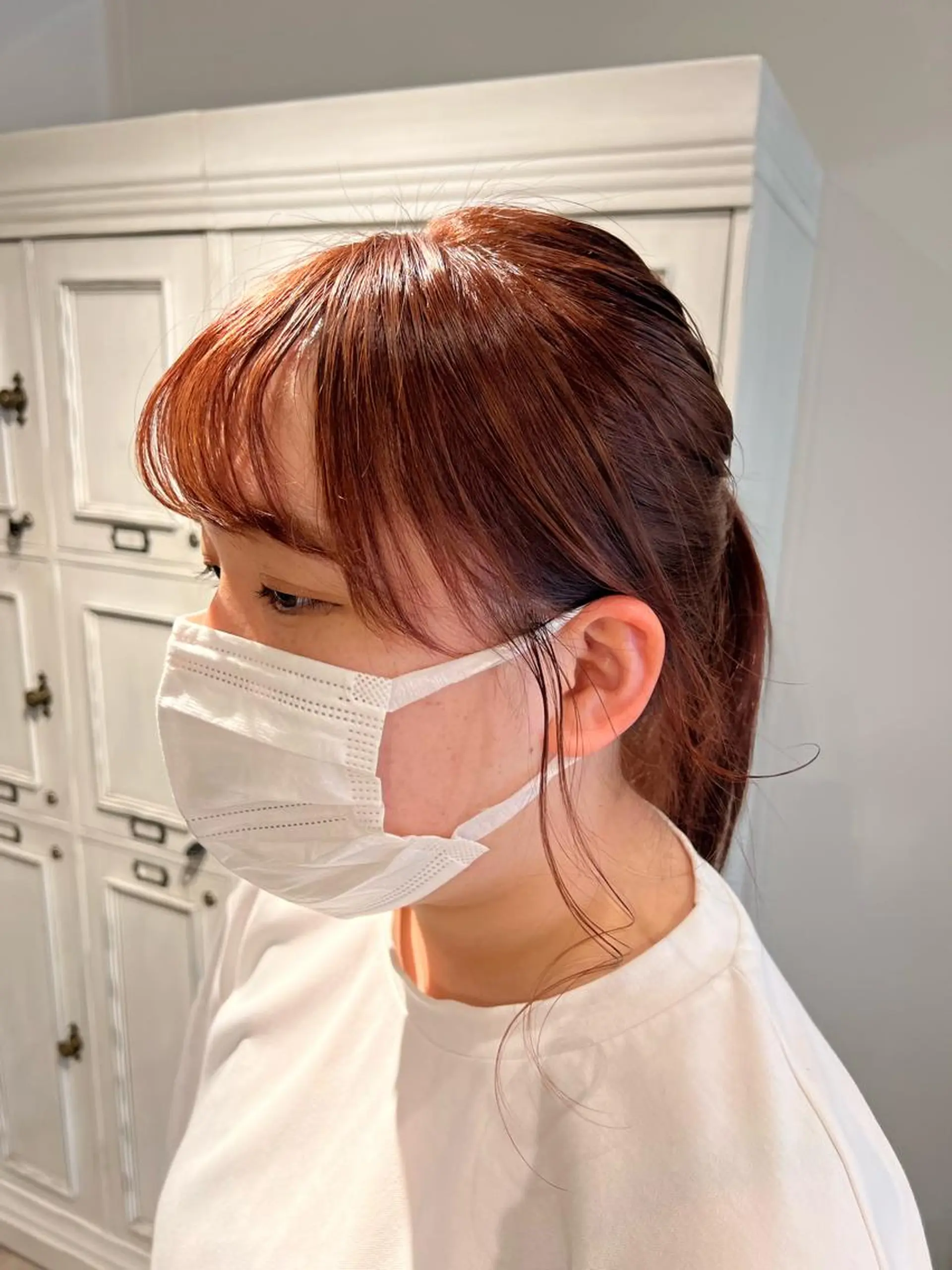 セミロング ミカ/名駅/レイヤー /ブリーチなしカラーのヘアスタイル