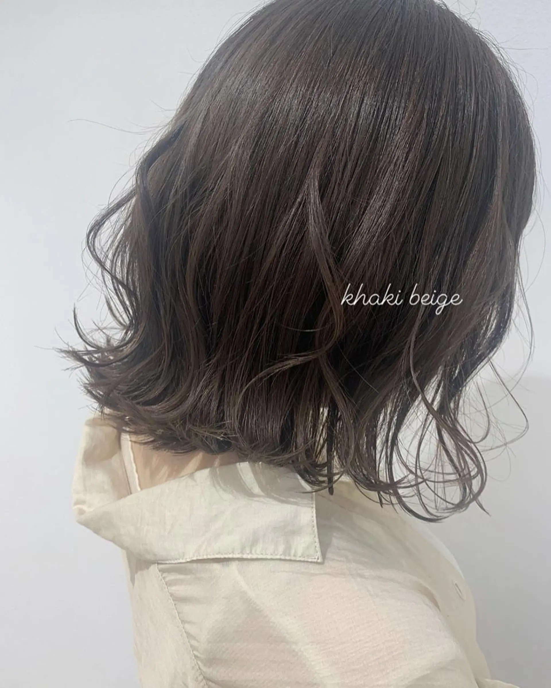 ミディアム カラー ベージュカラー ヘアカラー 🌀perm / bob / RINAのヘアスタイル