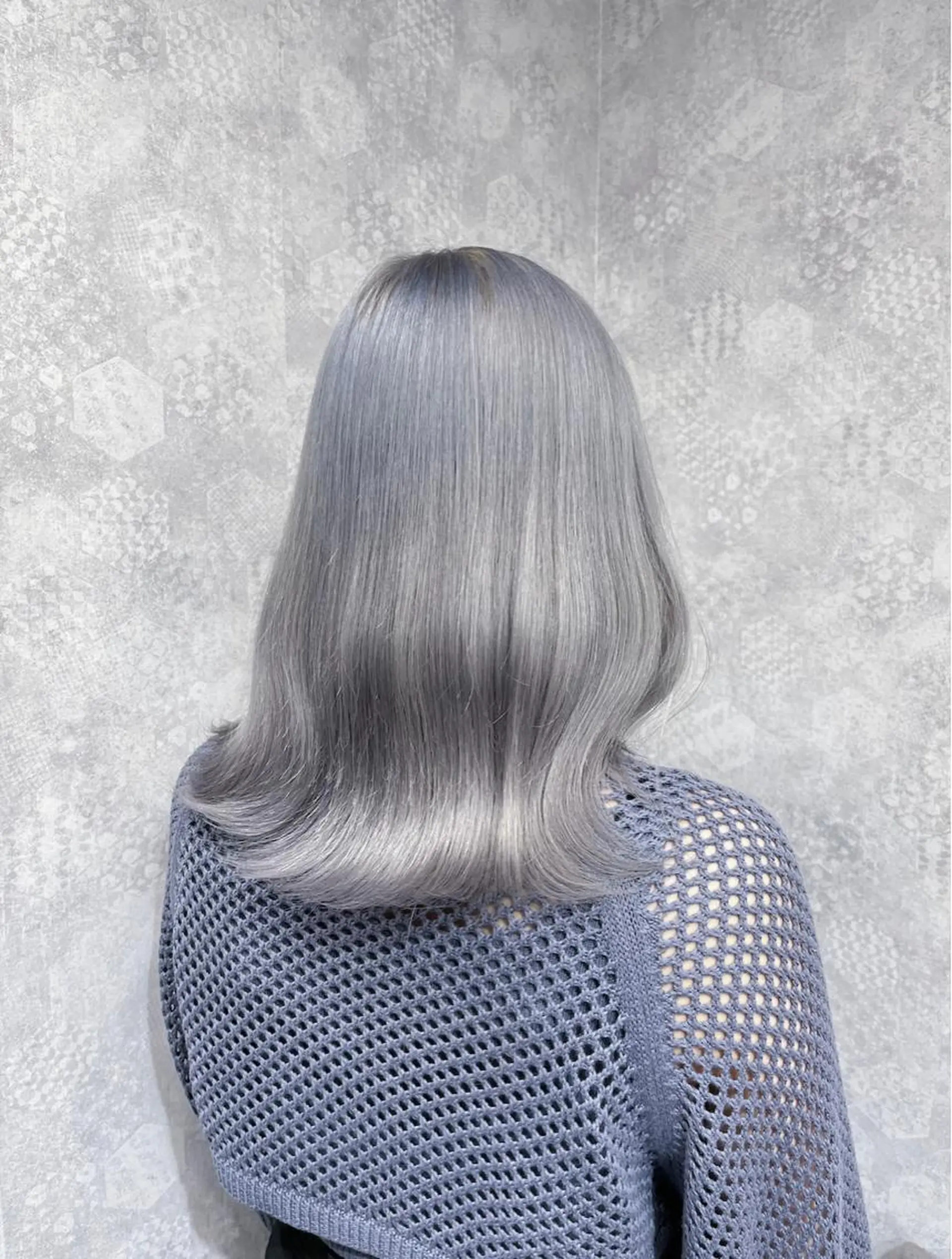 ミディアム カラー ヘアアレンジ ヘアカラー トリートメント ヘアセット 韓国レイヤーカット/ 儚げカラーチナツのヘアスタイル