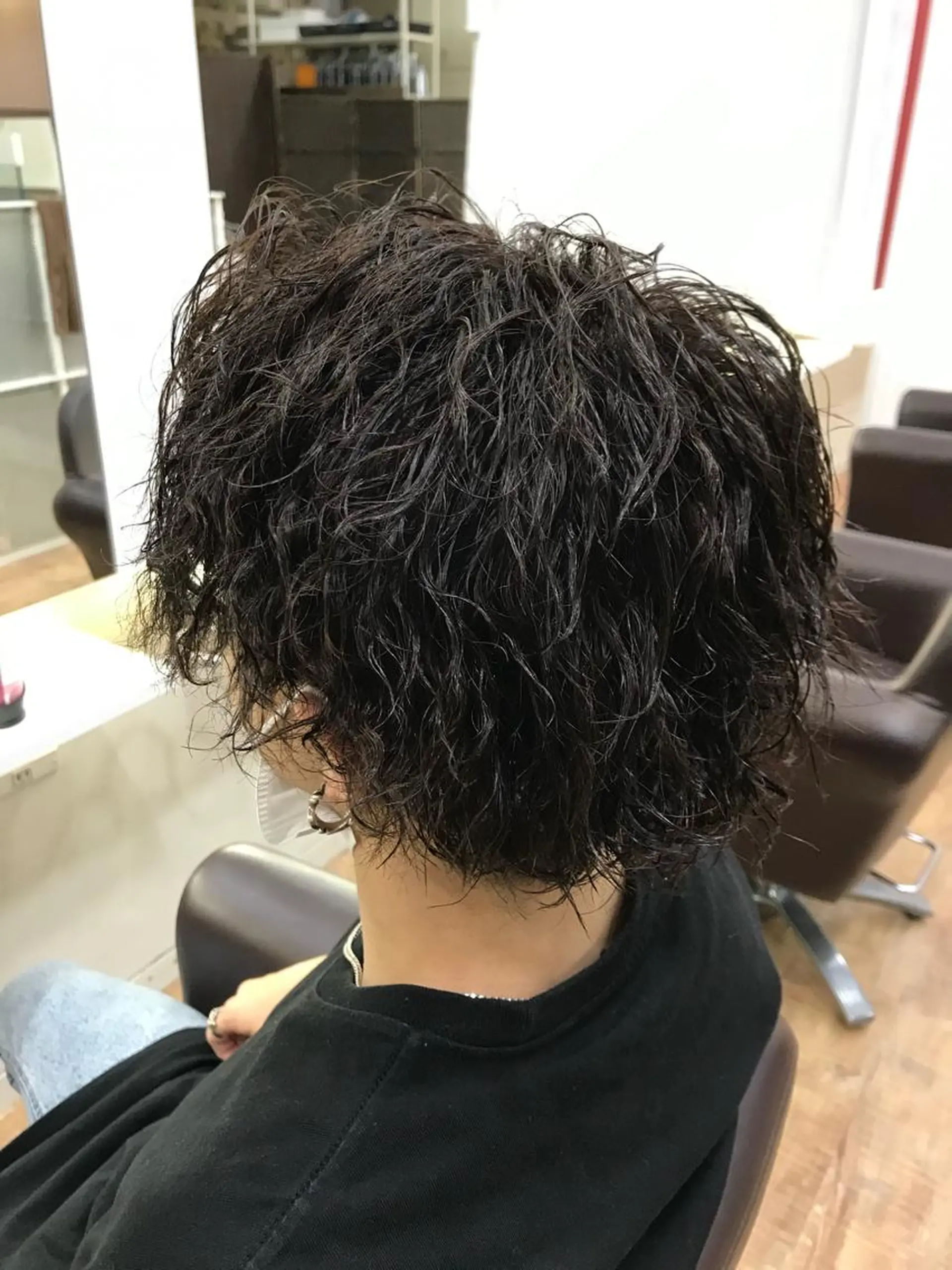 ショート パーマ メンズ マッシュ メンズパーマ ツイストスパイラルパーマ スパイラルパーマ カット パーマ メンズ特化 TAKUYAのヘアスタイル