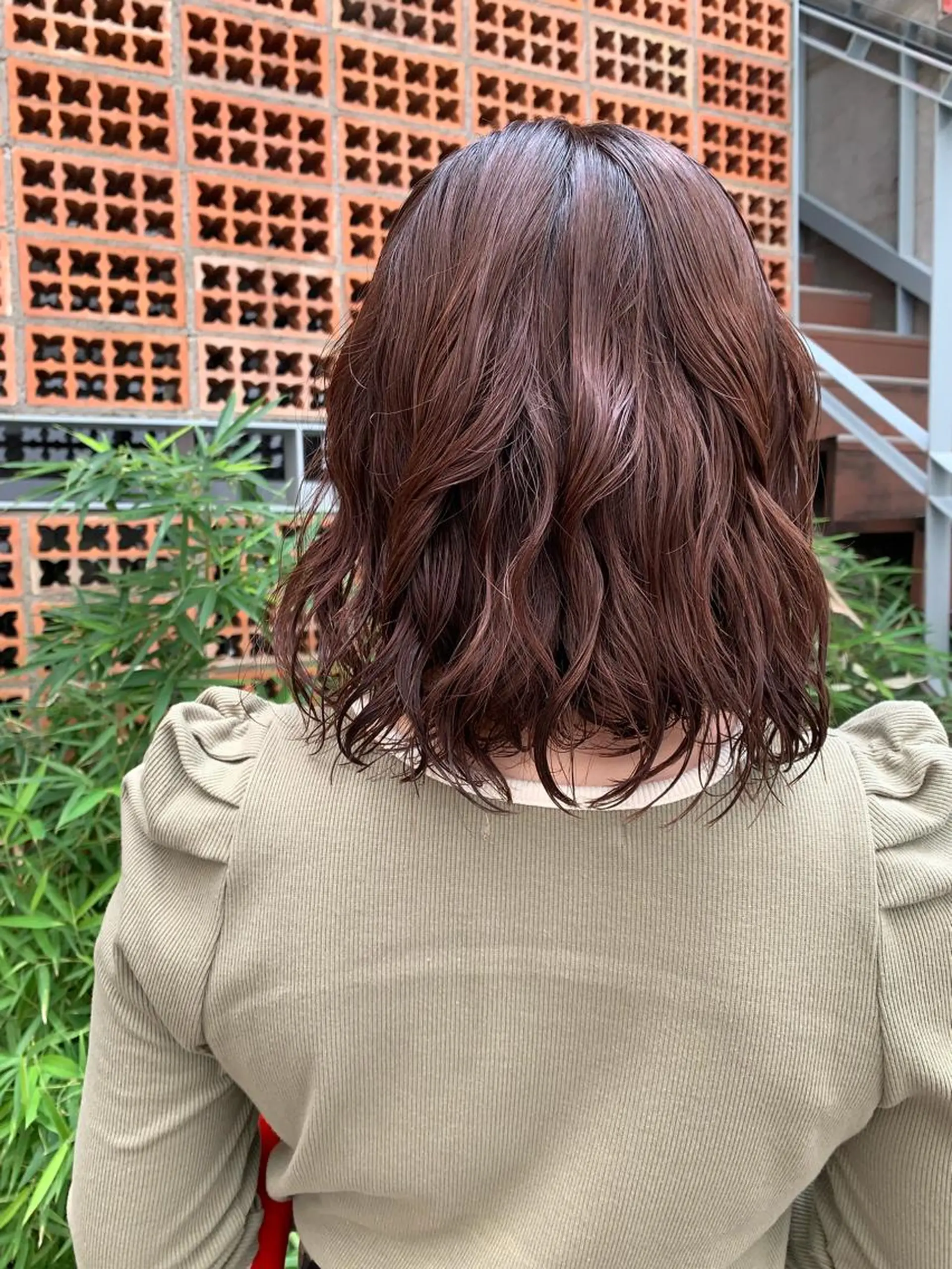 ミディアム パーマ ボブパーマコテ巻き風 パーマNo1深江秀平のヘアスタイル