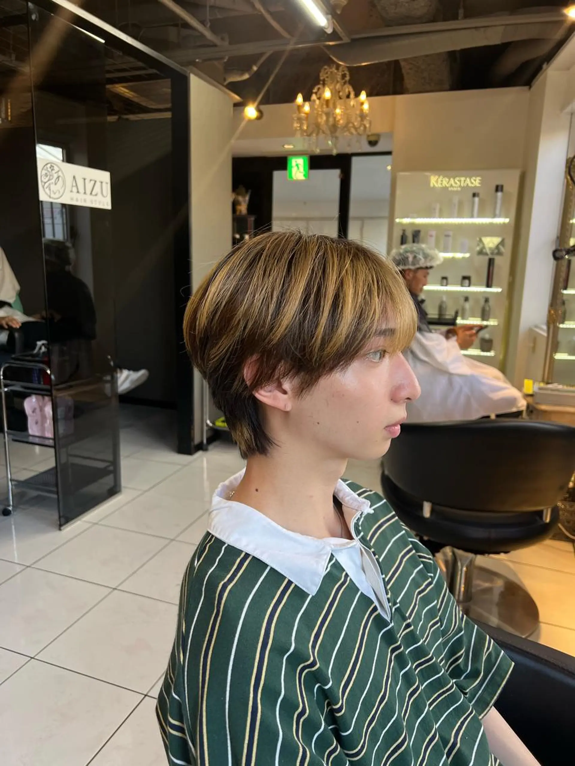 パーマ メンズ センターパート フェードカット カルマパーマ マッシュ メンズパーマ カット パーマ パーマ特化美容師 茂木広幸のヘアスタイル