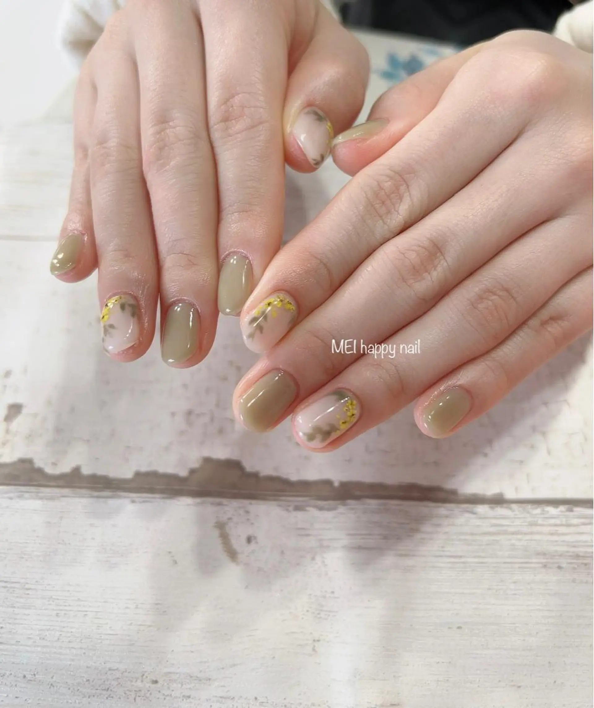 ネイル 北浦和 自爪育成ケアのネイルデザイン