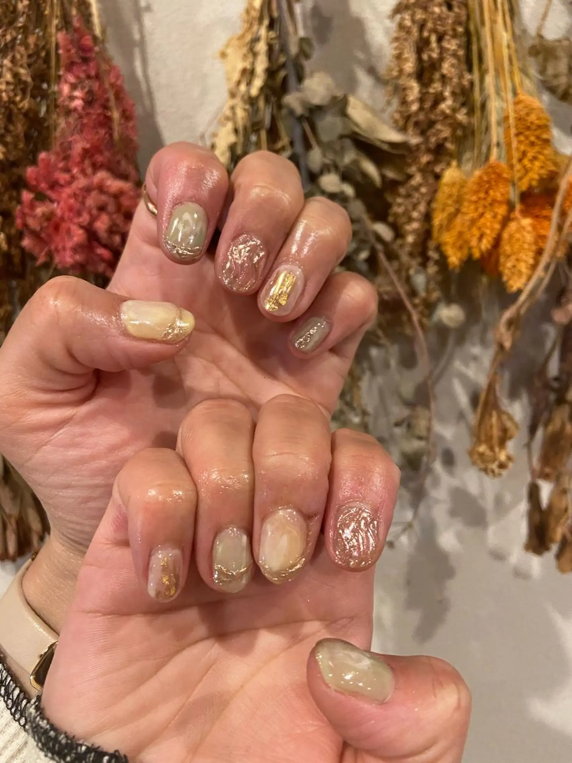 ネイル アートネイル 卒業式 ミラーネイル ニュアンスネイル パステルネイル . unffのネイルデザイン