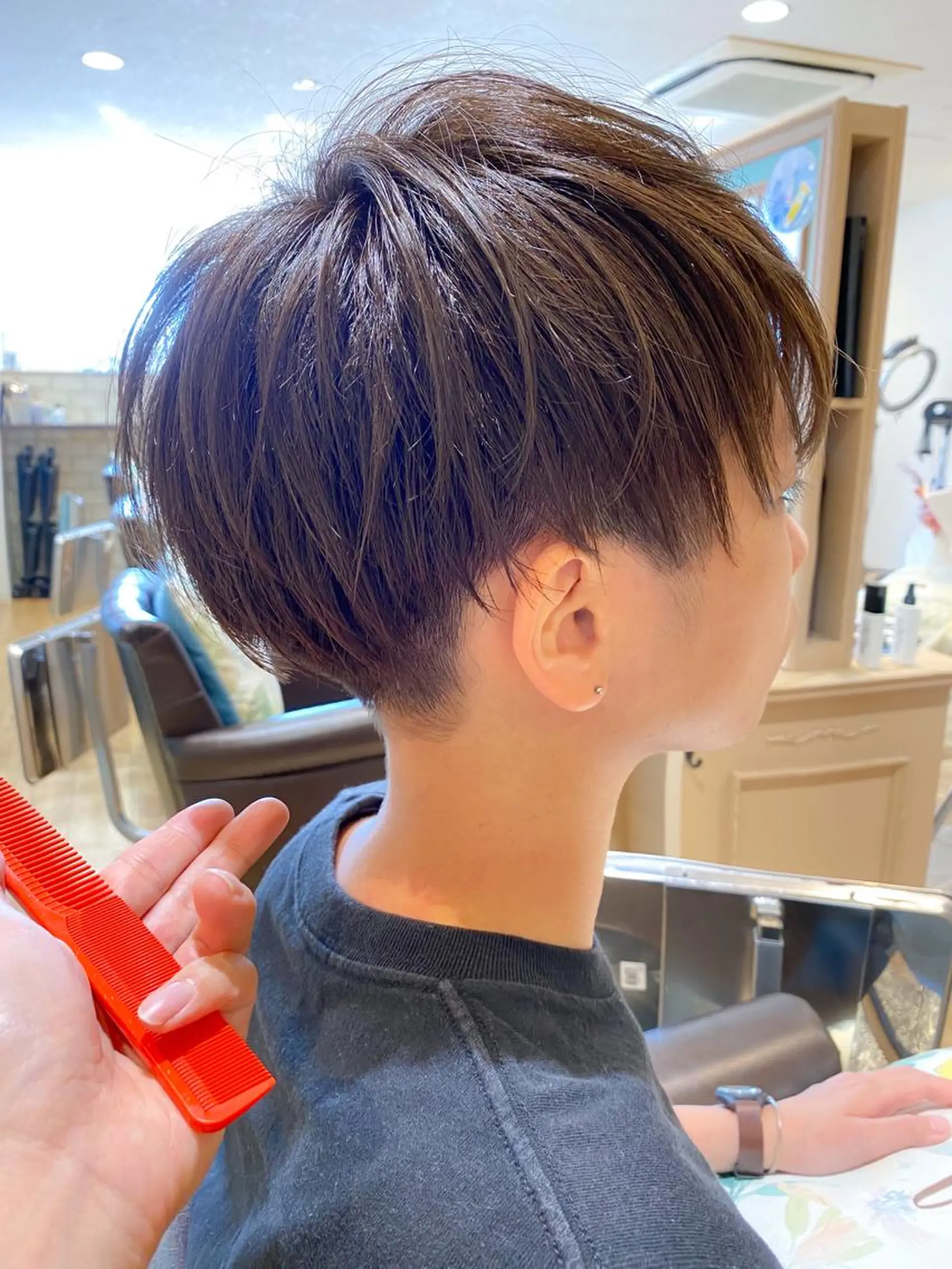 ショート カラー ショートヘア 柳 雄輝のヘアスタイル